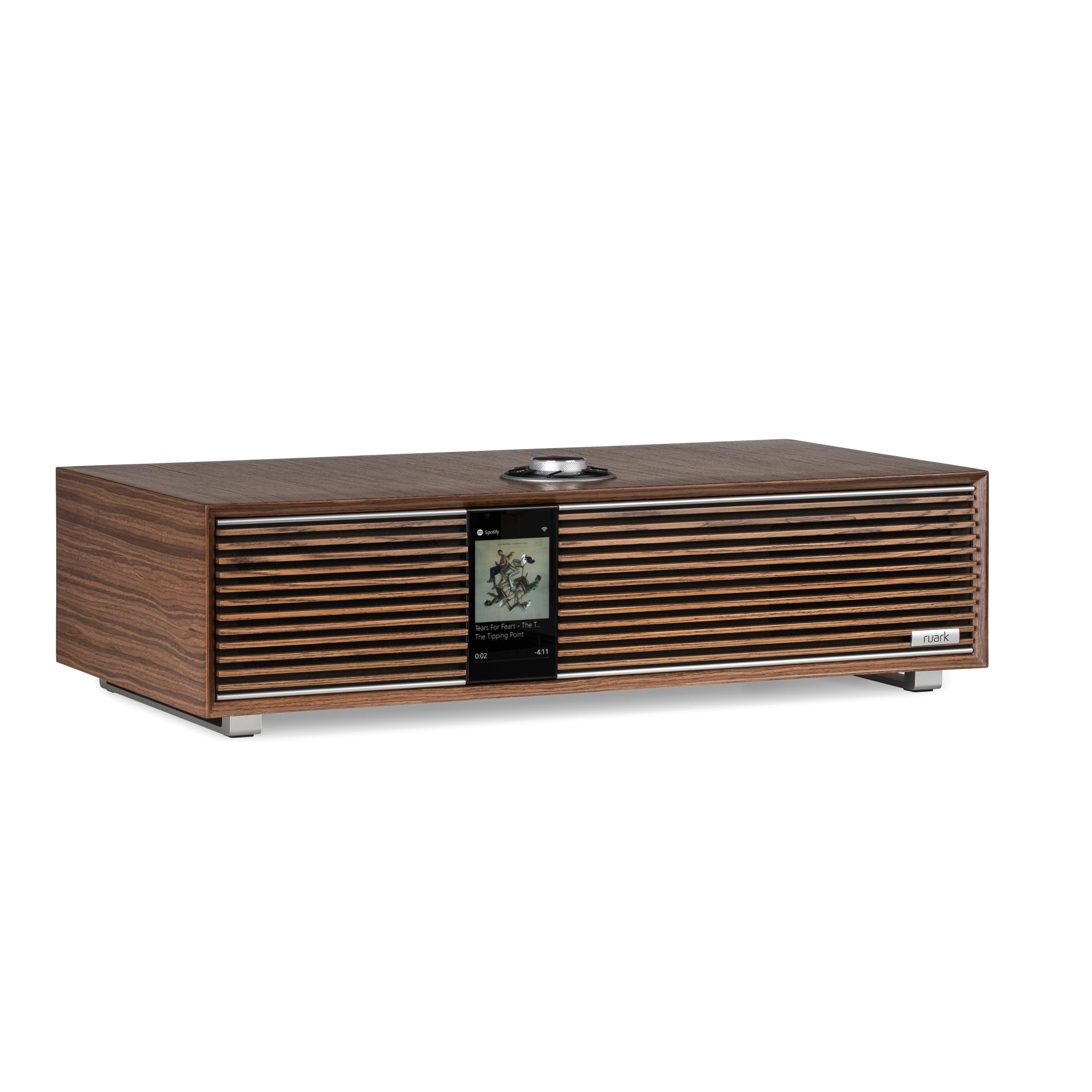 Ruark Audio R410 Integrated Stereo System: Brown, Stereo Sound, Wi-Fi, Bluetooth, HDMI ARC/eARC, Hi-Res Music File Support