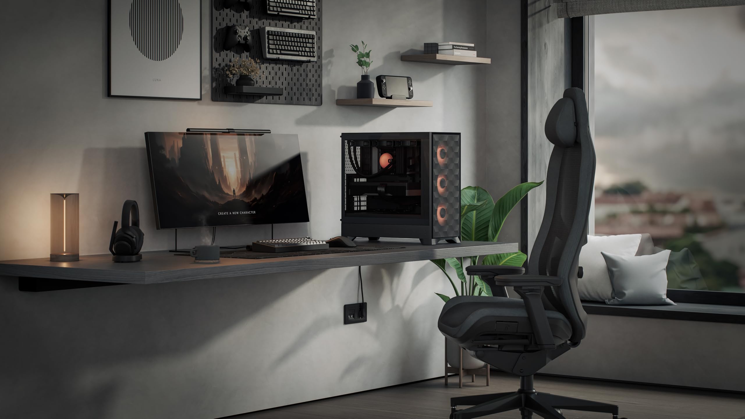 Fractal Design Pop 2 Air Black RGB - Tempered Glass - Performance Airflow PC Gaming Case - Mesh Front Panel - Three 120 mm RGB Fans Included - Spacious Interior - ATX/mATX/ITX Motherboard Support