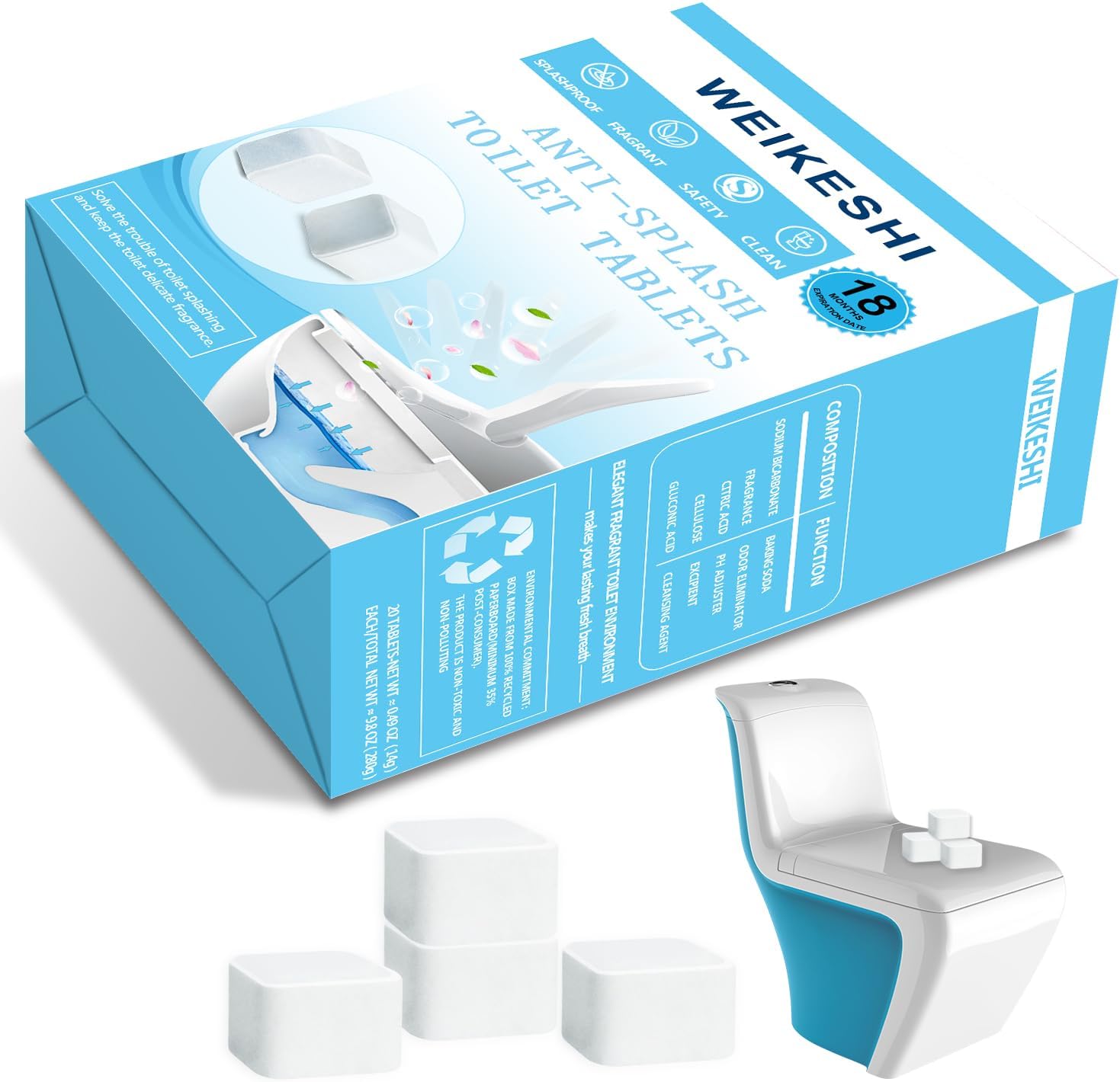 DUDE Bombs Toilet Stank Eliminator 1 Pack, 40 Pods