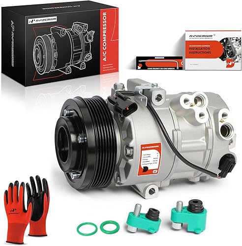 A-Premium Compresor de aire acondicionado con embrague compatible con Hyundai Tucson 2.0L 2016-2017, con compresor DVE16