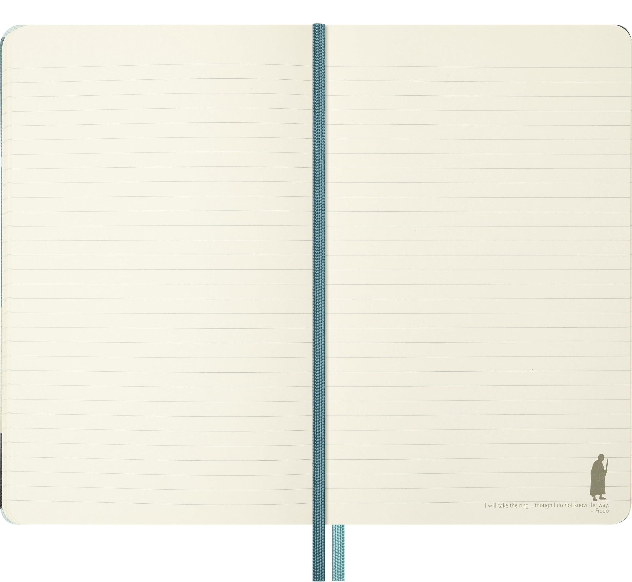 Moleskine Der Herr der Ringe Notizbuch Aragorn limitierte Ausgabe, L/A5, liniert, fester Einband, mit Box: NB H.Ringe LG li Aragon+Box