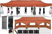 Vista 37 de COBIZI 10x10 Gazebos desplegables en oferta 11x11 Tienda de campaña con toldo fácil de montar al aire libre, Gazebo impermeable portátil