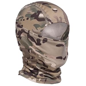 Camo Balaclava Face Mask for Man and Women-Hunting Skiing Motorcycle Windproof UV Protection Military Training