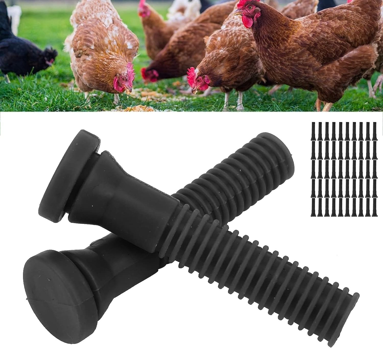 50 Pcs Chicken Plucker Fingers for Feather Plucker Machine