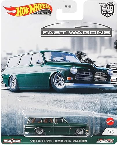 Hot Wheels Vehículos de leyendas del circuito cultural del automóvil para niños de 3 años en adelante, colección premium de vehículos a escala 1:64