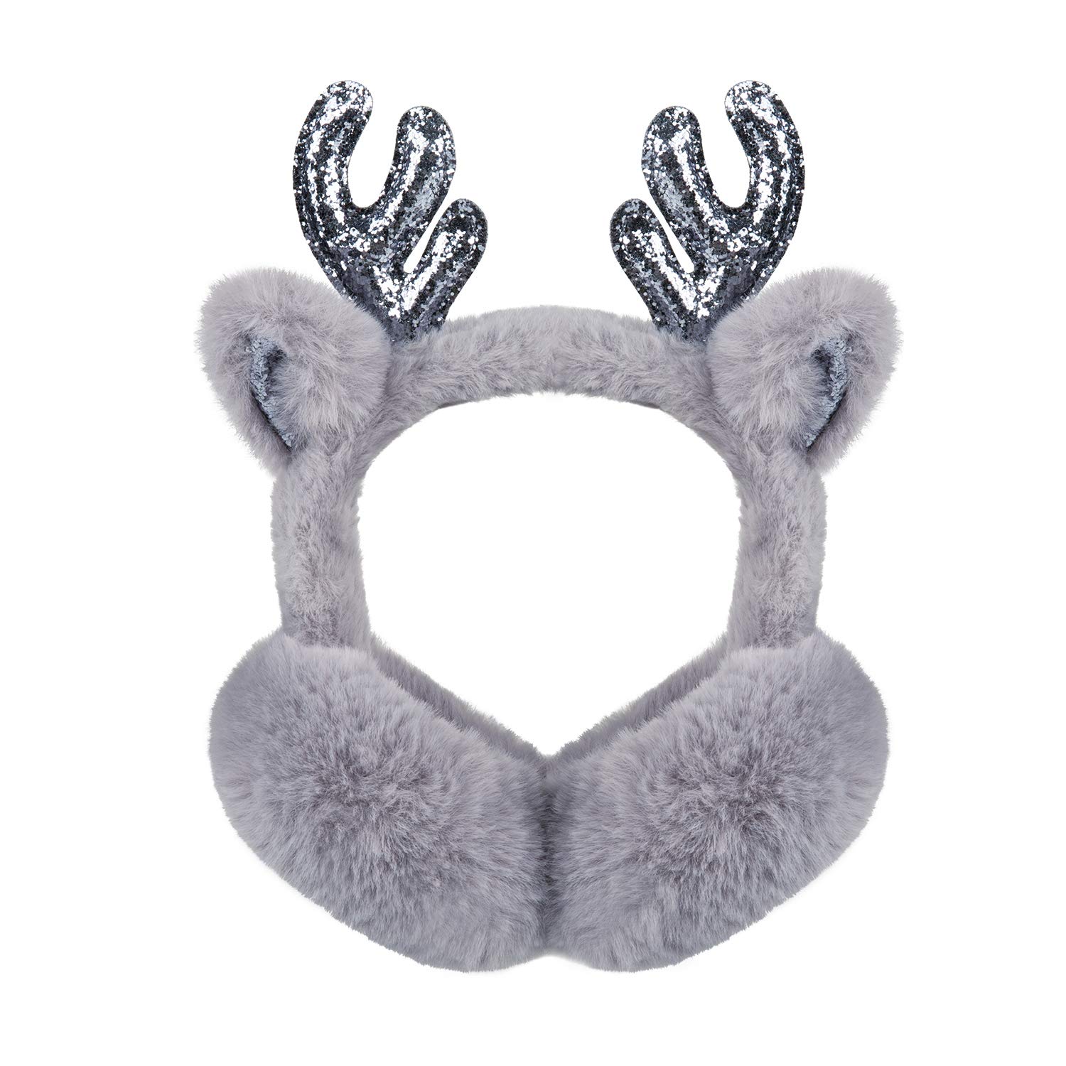 Surblue Winter Animal Ear Muffs for Kids Adult Warm Faux Fur Ear Cover