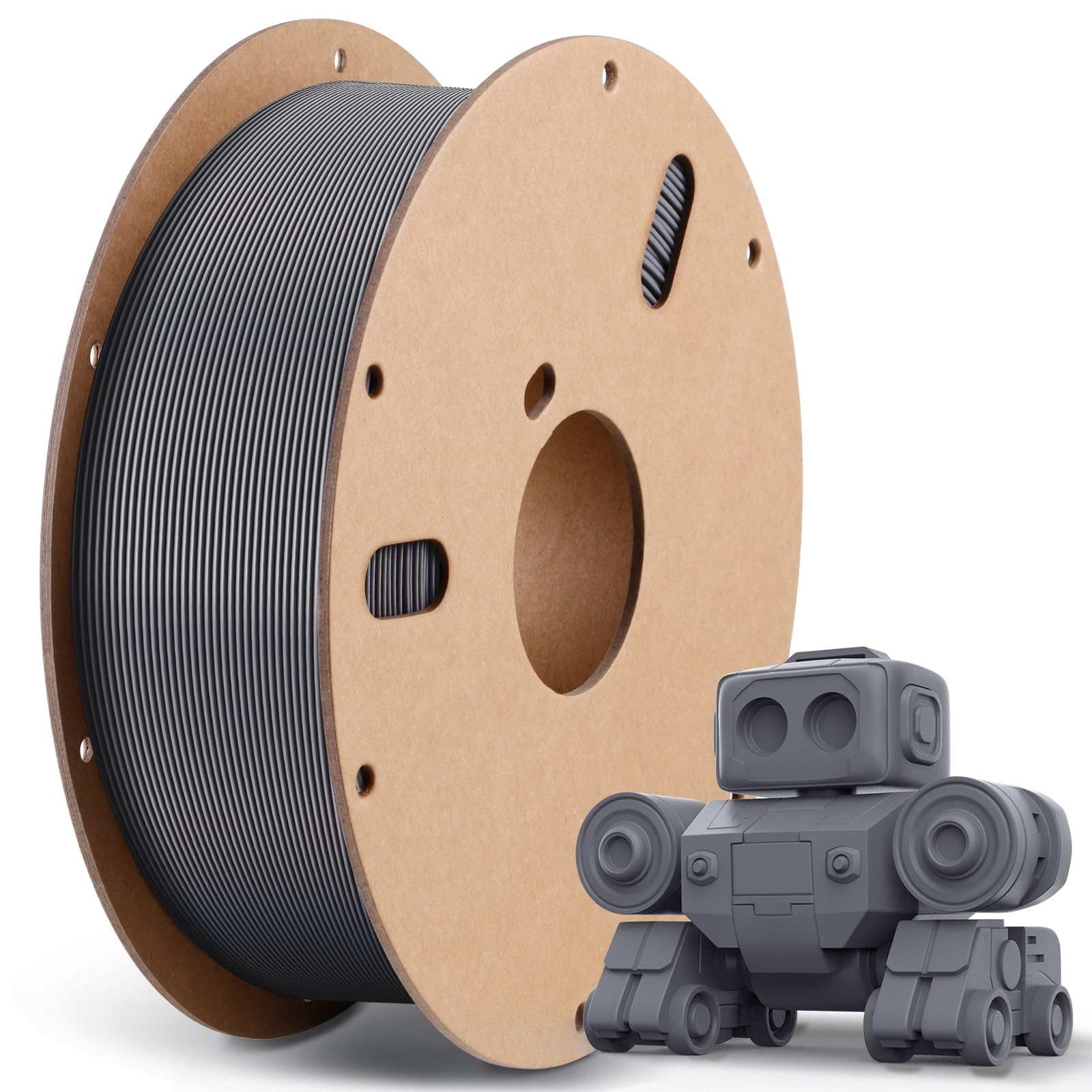 ANYCUBIC Filamento PLA ad alta velocità 1,75 mm, Filamento per Stampante 3D, ad Alta Velocità, ad Alta Resistenza e Resistenza Alle Alte Temperature, Applicabile a Vari Modelli, Grigio 1KG