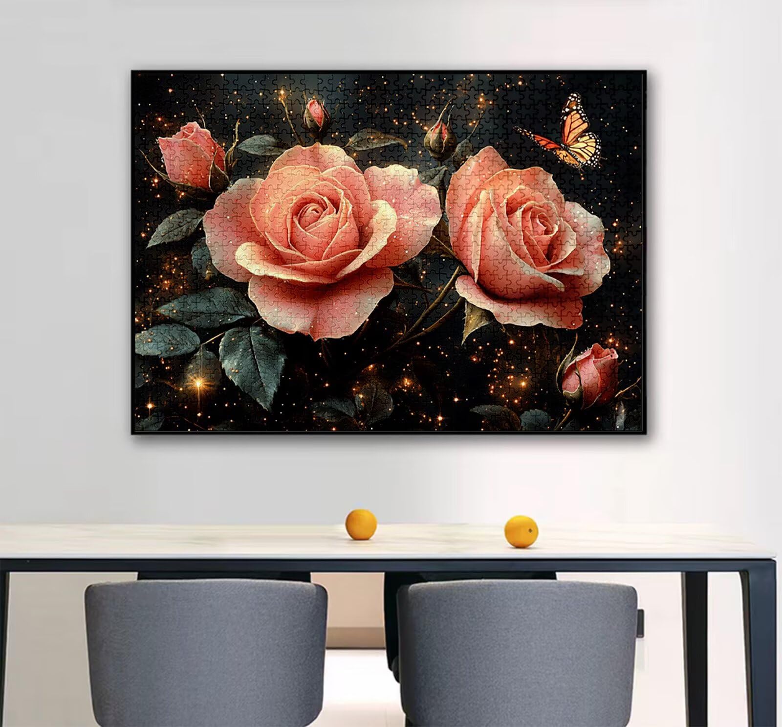 Motyl Puzzle 1500 elementów dla dorosłych, duże drewniane puzzle motyl wzór, 87 x 57 cm układanka DIY rzemiosło 14 lat działalność rodzinna z opakowaniem prezentu do dekoracji ścian domu, model377