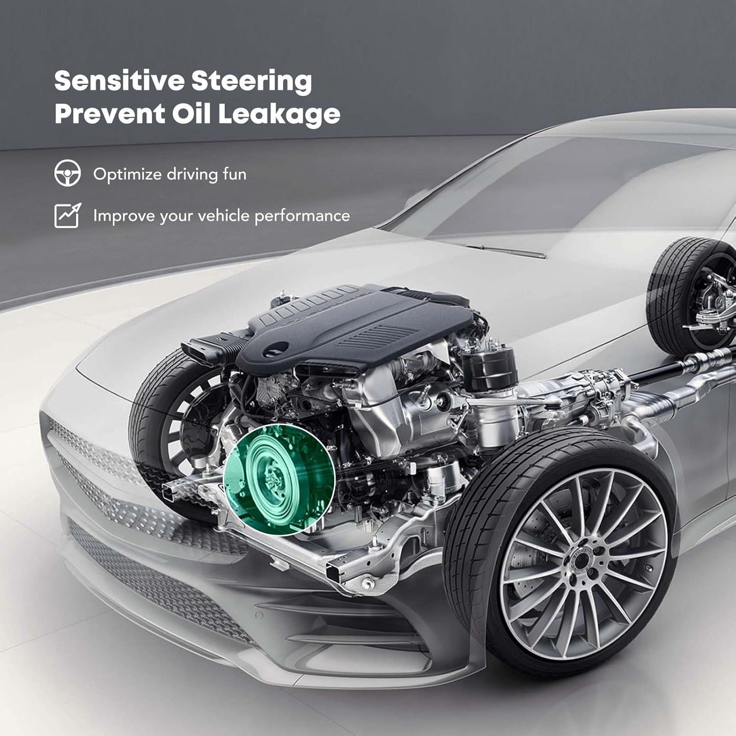 YHTAUTO Power Steering Pump Replacement for Dodge Durango 2004-2007 Chrysler Aspen 2007 3.7L 4.7L, Power Assist Pump