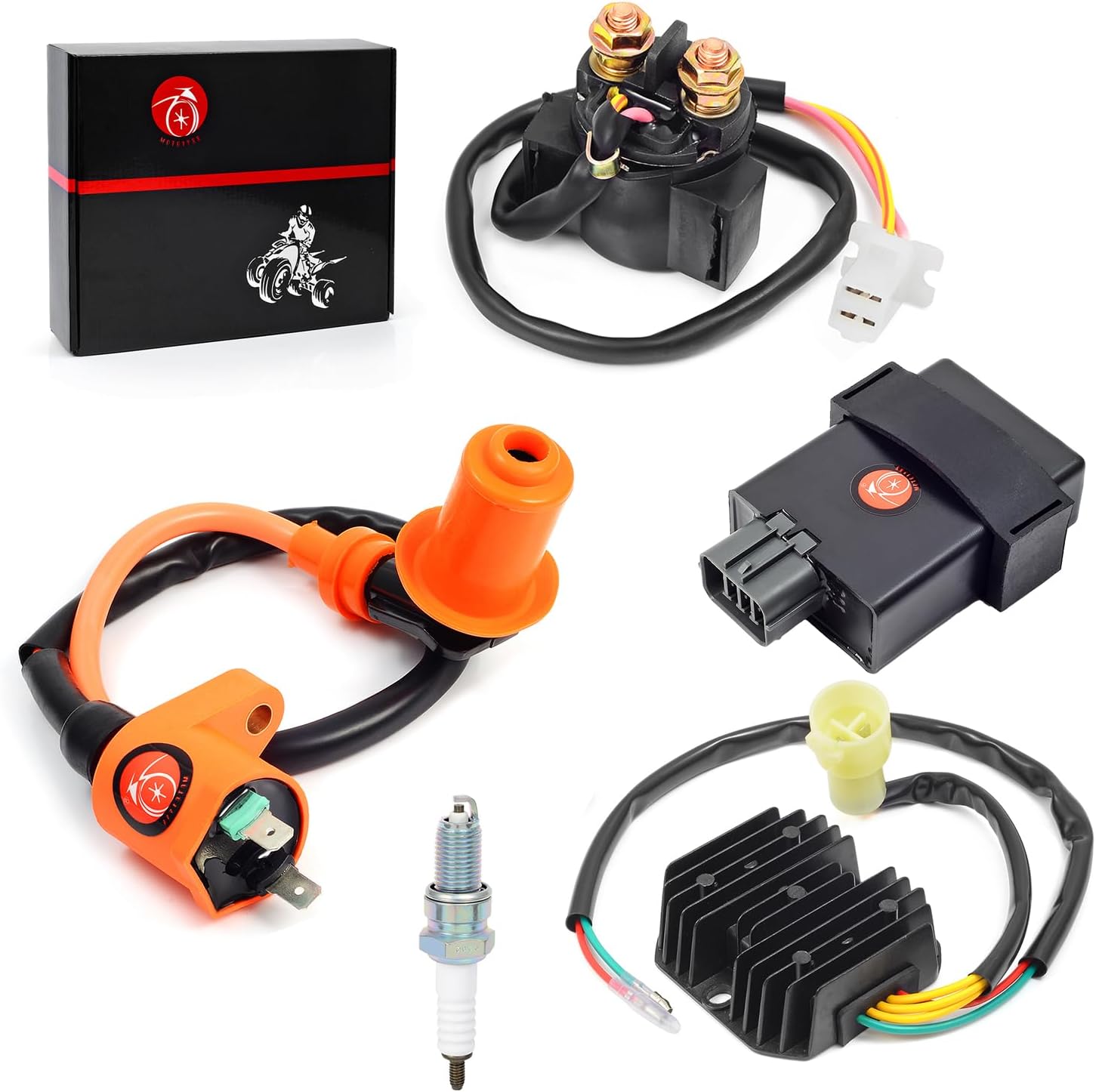 CDI BOX Ignition Coil Voltage regulator rectifier Relay Kit For Honda FourTrax 300 TRX300 TRX300FW 1998 1999 2000 30410-HM5-A11