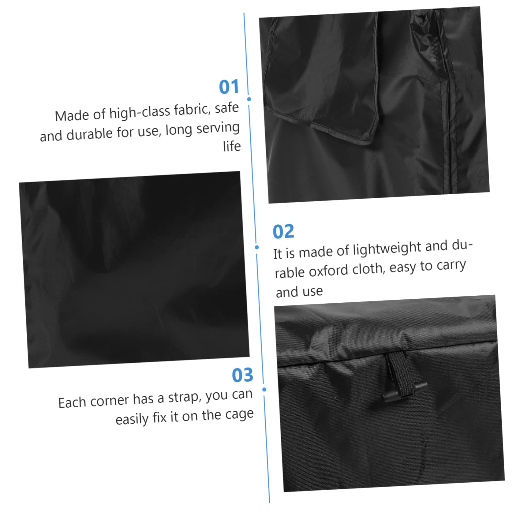 BESPORTBLE 2pcs Medium Dog Cover Mesh Window Pet Cage Rainproof and Sun- Cover Dog Cage Accessory