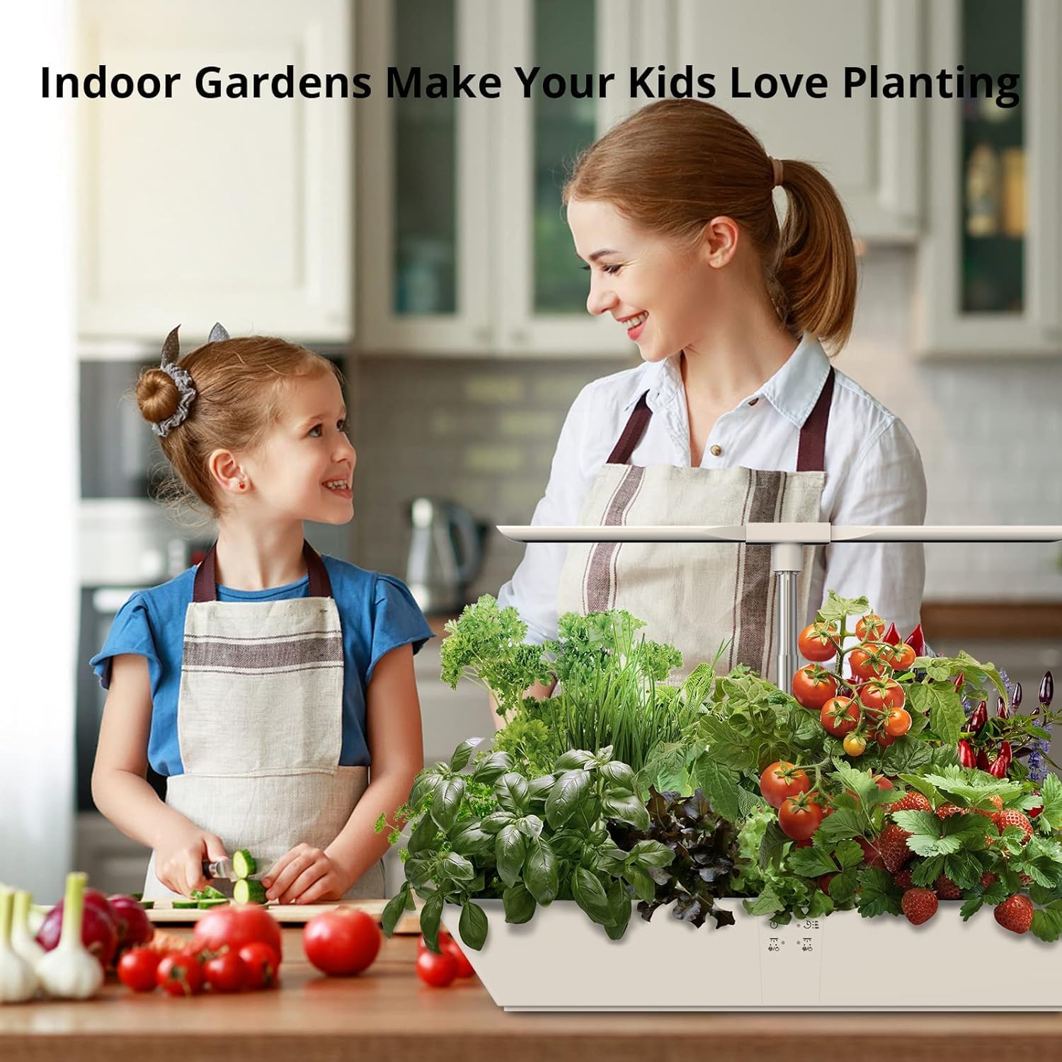 Hydroponics Growing System, 12 Pods Hydroponics Growing System Indoor Garden with Full Spectrum Grow Light, 4L Water Tank,Automatic Timer for Home Kitchen Gardening