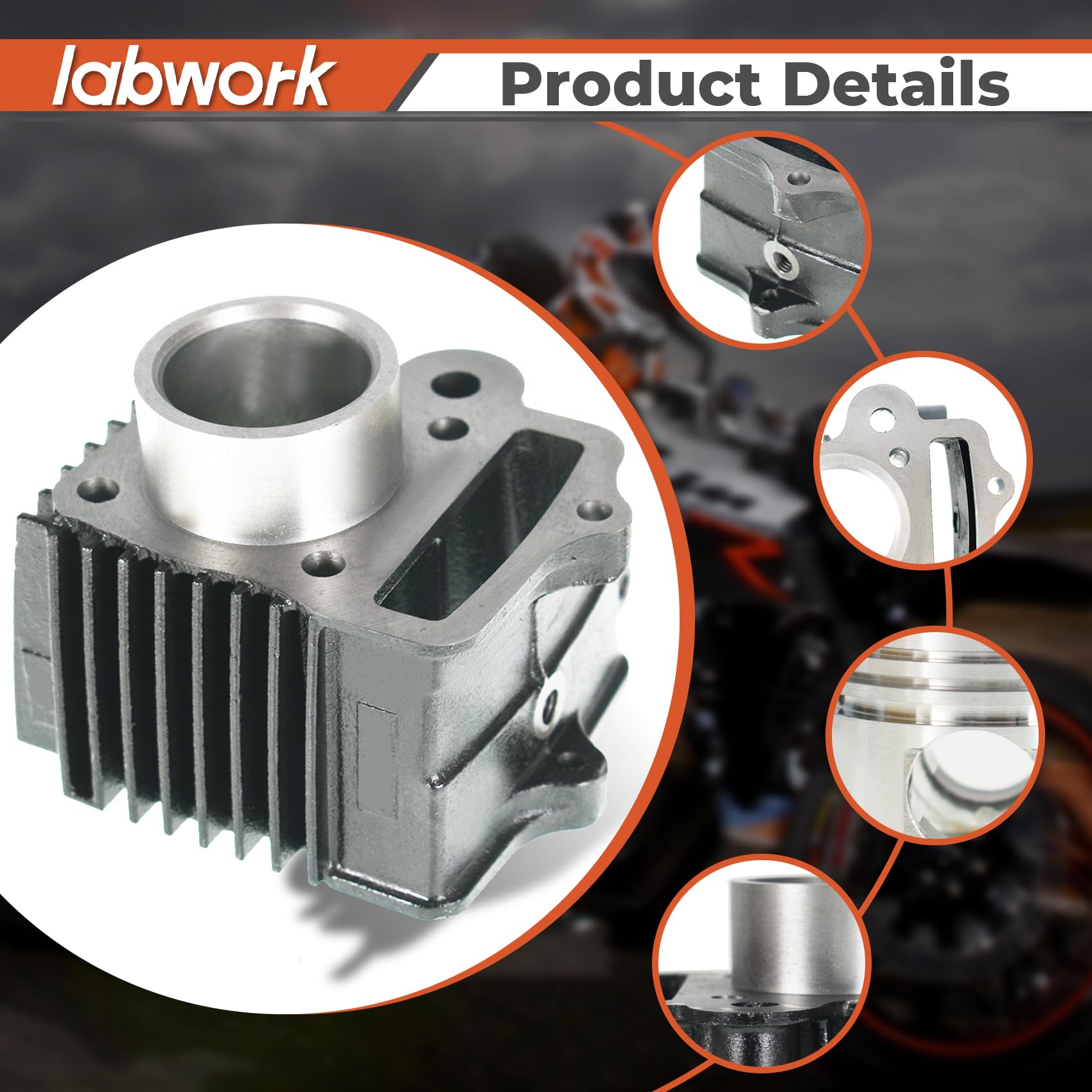 Amazon.com: labwork 50cc Cylinder and Piston Repair Kit