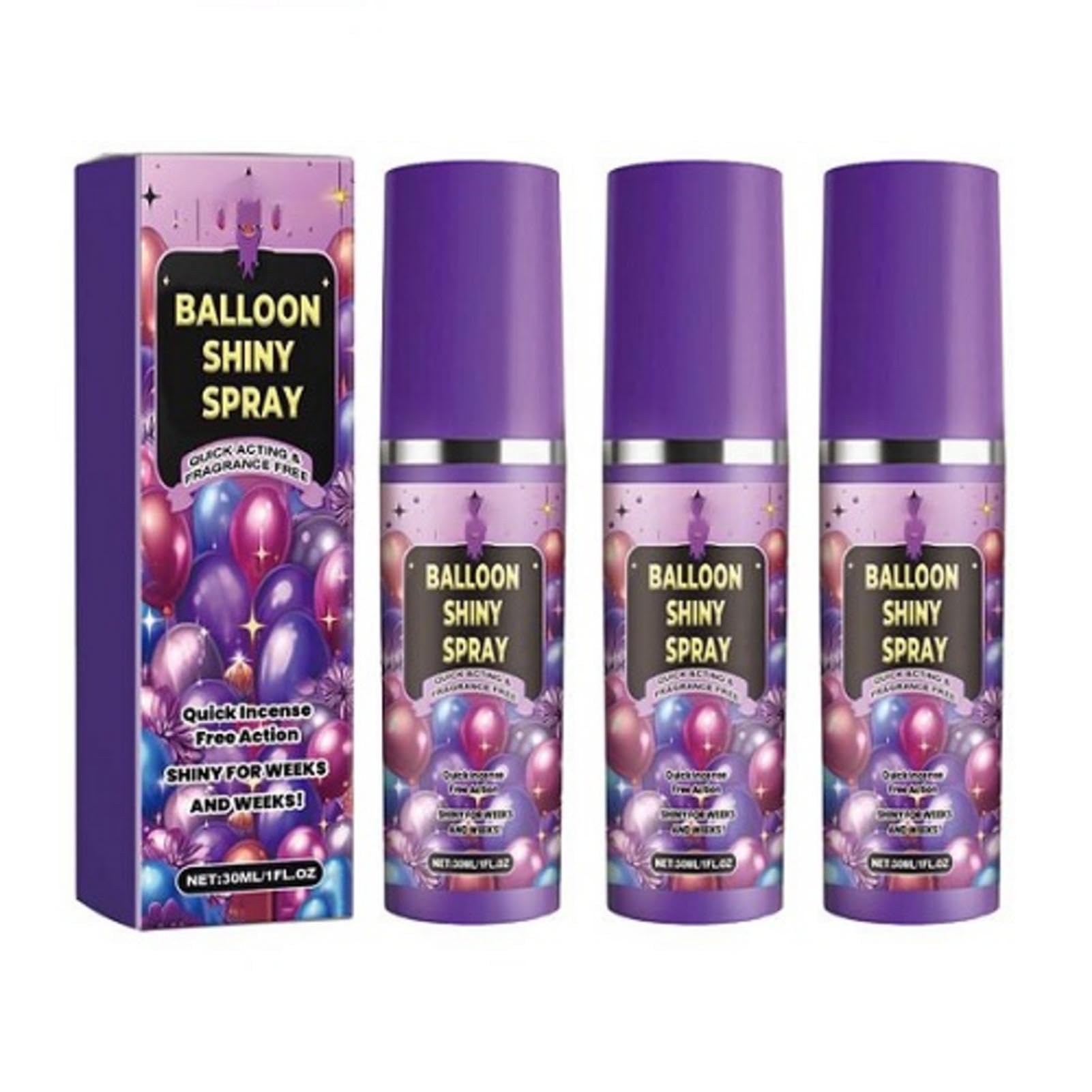 Balloon Shine Spray Mega Shine, 570 Ml, THE ONLY AEROSOL BALLOON POLISHER That Doesn't Need Towels Or Gloves To Shine And Dry Balloon Spray