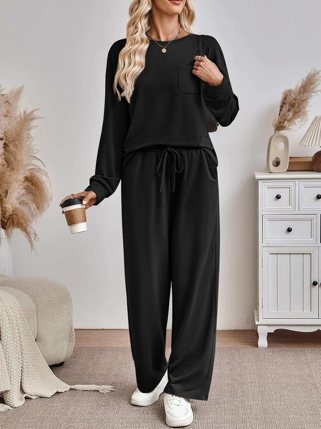 AUTOMET Womens Sweatsuits 2 Piece Lounge Matching Outfits Sweat Sets Tracksuit Travel Sweatshirts Fall Fashion Clothes 2026 - Image 2