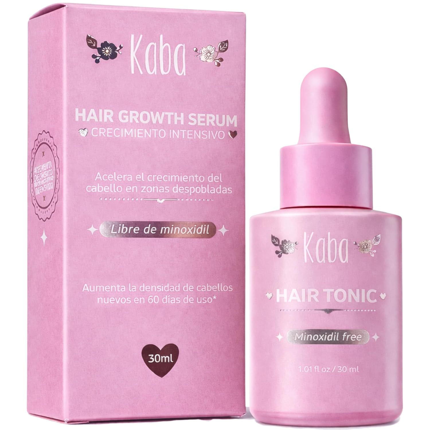 Kaba Tonic Hair Growth Serum - Hair Growth Products, Hair Loss Treatments for Women, Growth Accelerator, Regrowth Treatment, Control Excessive Oil - 1 Oz