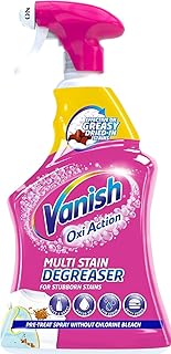 Vanish Oxi Action Multi Stain Degreaser Spray, 950 ml, 30 seconds Stain Remover, Multi Stain Pre-Treat Trigger Spray (950ml)… (1 x 950 ml)