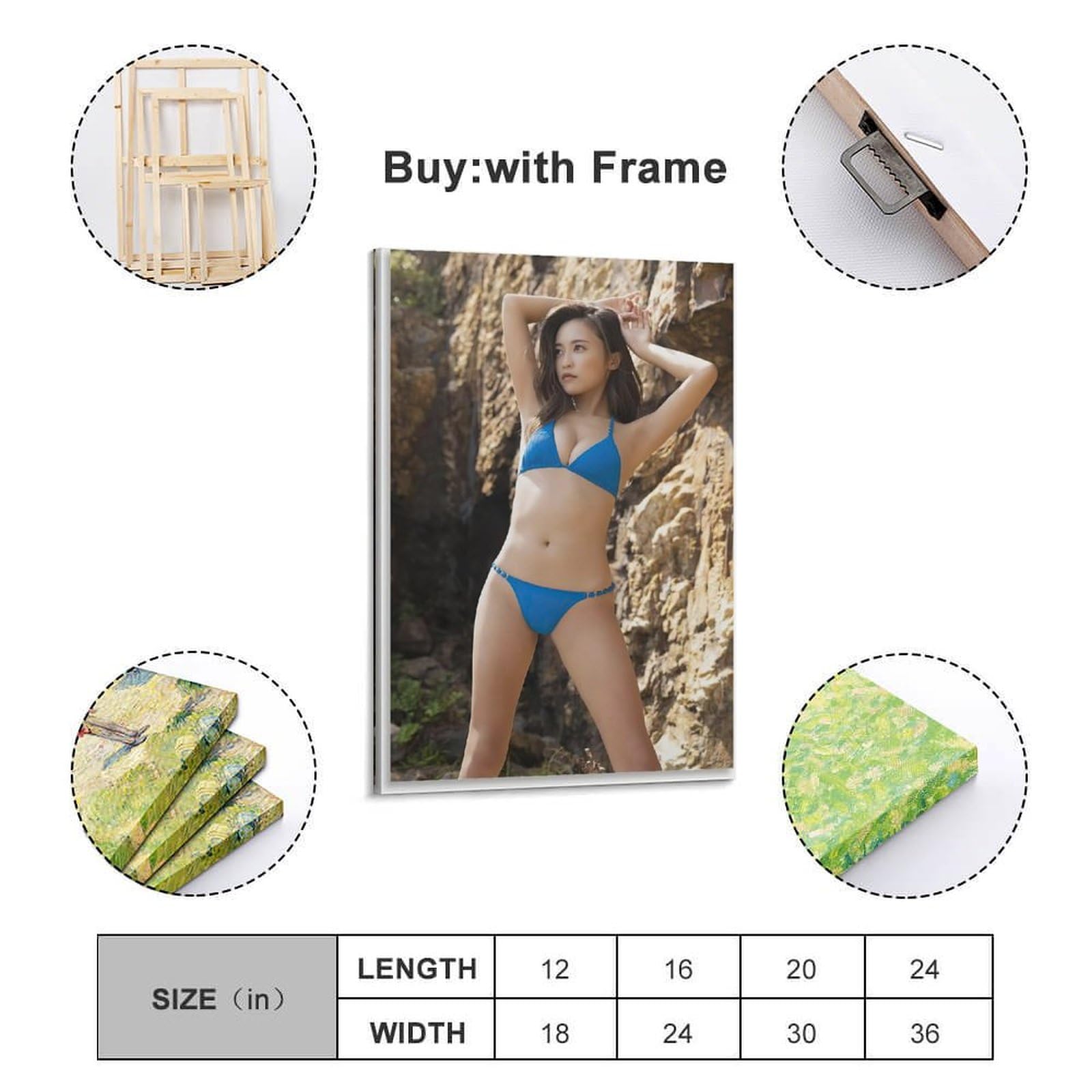 Amazon.co.jp: 写真ポスター小島瑠璃子 2 キャンバスアートポスター