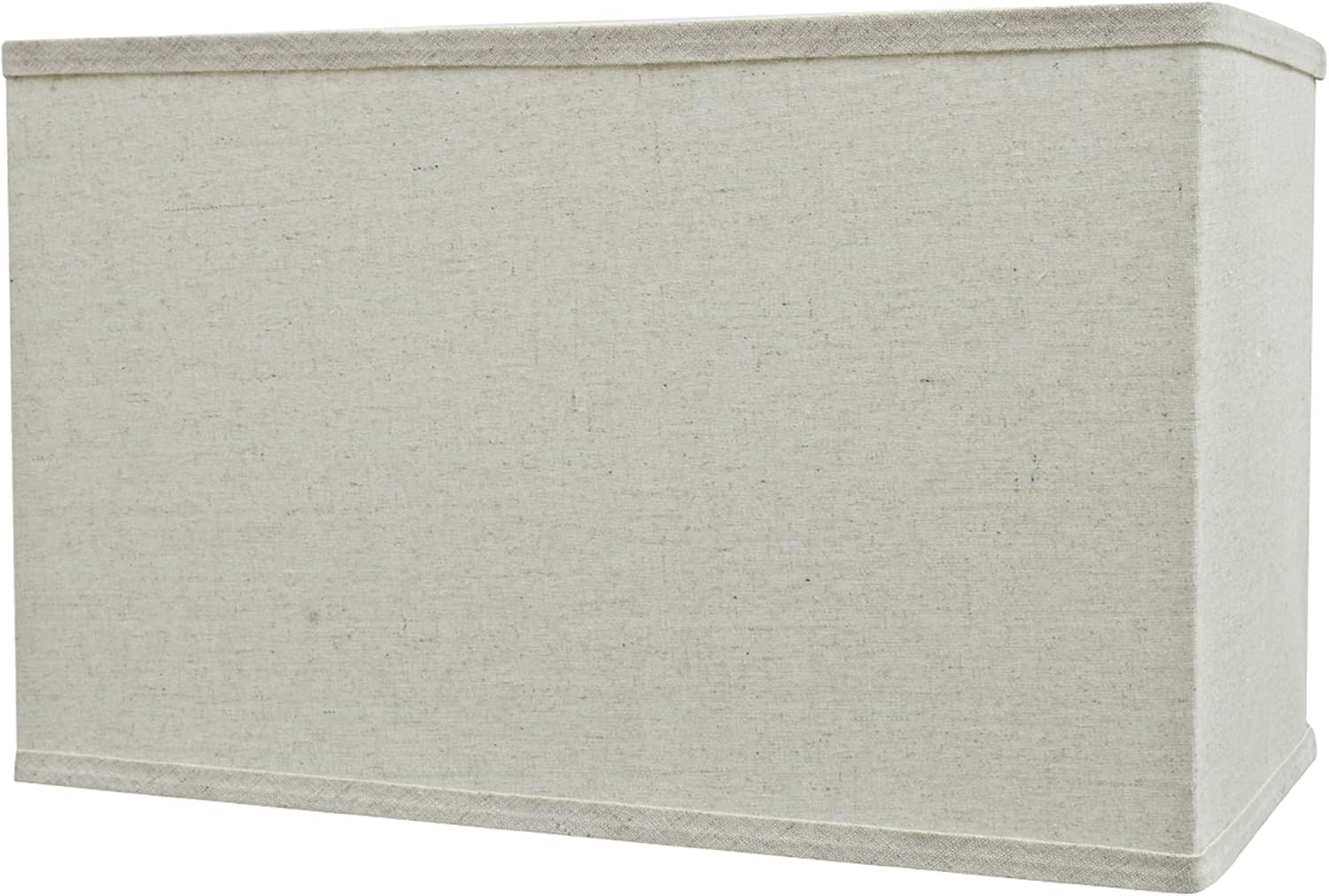 Aspen Creative 36004, Transitional Rectangular Hardback Shaped Spider Construction Lamp Shade in Light Grey, 8" + 16" wide (8" + 16") x (8" + 16") x 10"