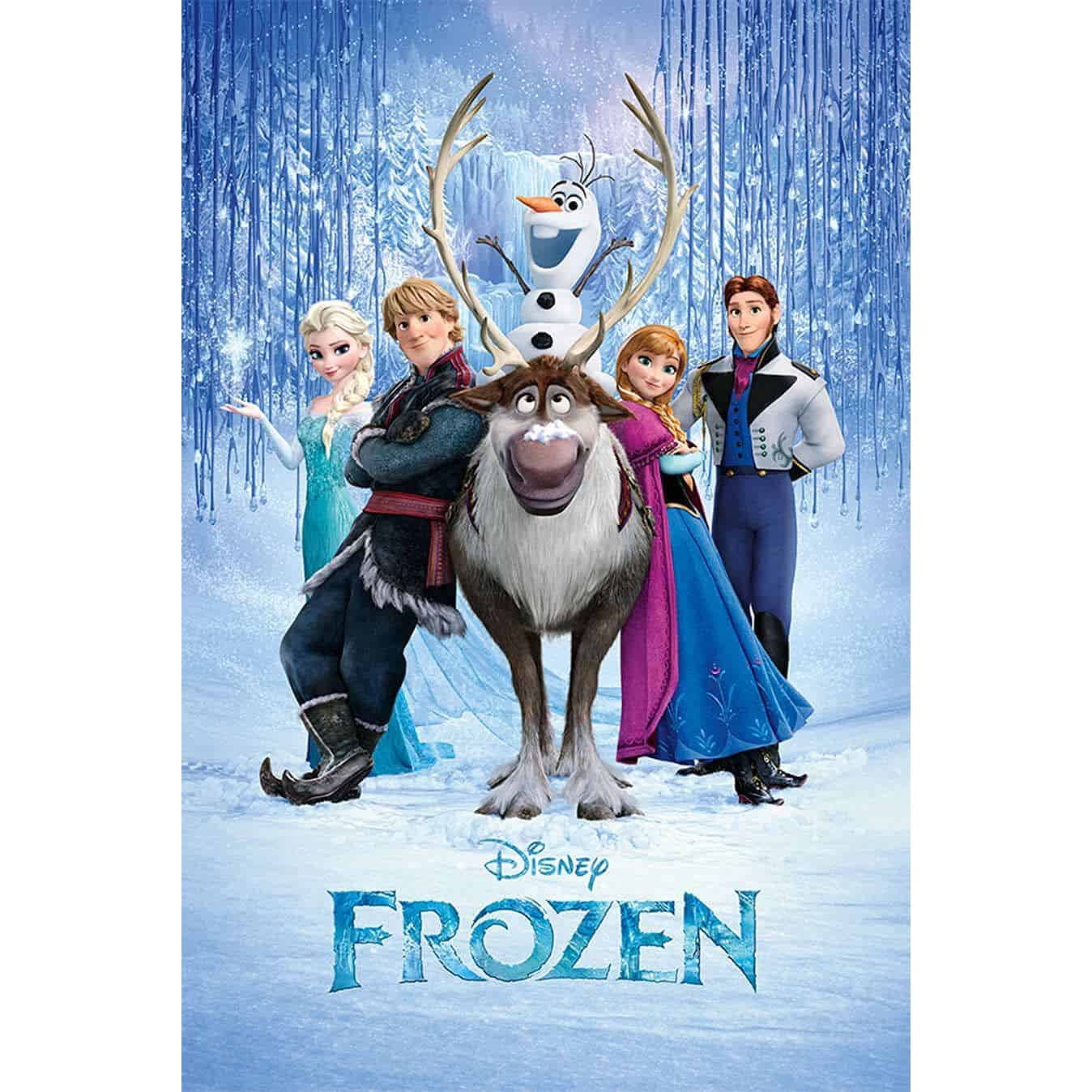 Disney Multicolor Poster Frozen Cast (61Cm X 91,5Cm)