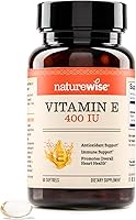 Vista 13 de NatureWise Vitamina E 400 UI Cápsulas blandas (180 mg DL-Alpha) - Libre de lácteos, gluten y soja, suplemento dietético antioxidante sin OGM