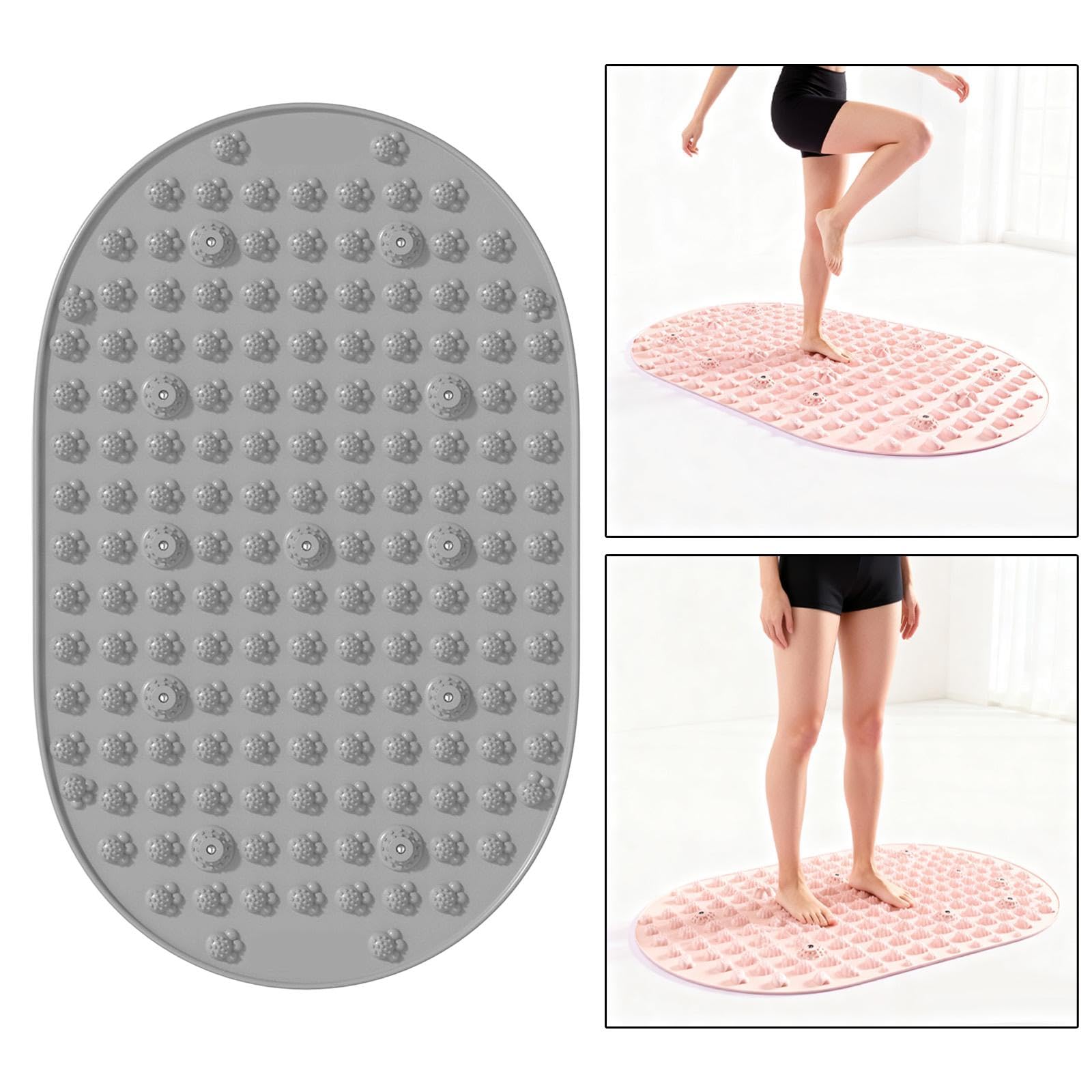Tappetino per Agopressione, Cuscinetto Ergonomico per Massaggio, Riflessologia, per Il Trattamento Dei Muscoli Del Pavimento Pelvico, a Forma di Zampa Grigia
