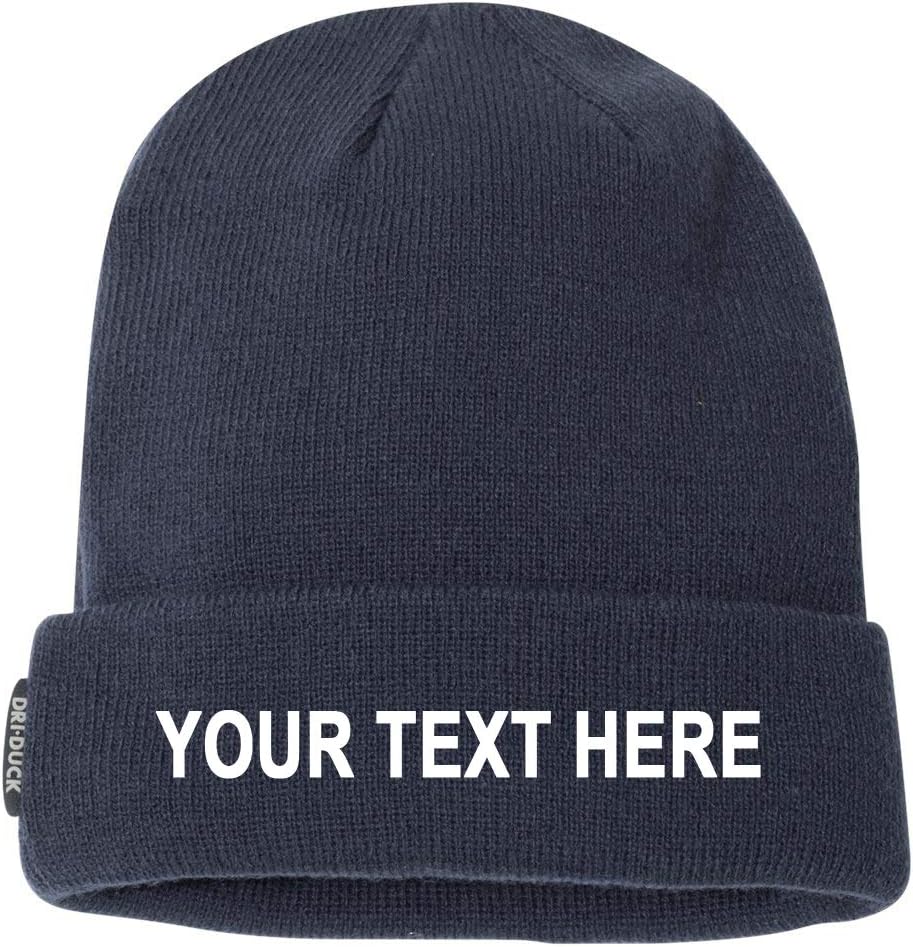 DRI Duck Custom Name Embroidered 3562 Basecamp Performance Knit Beanie