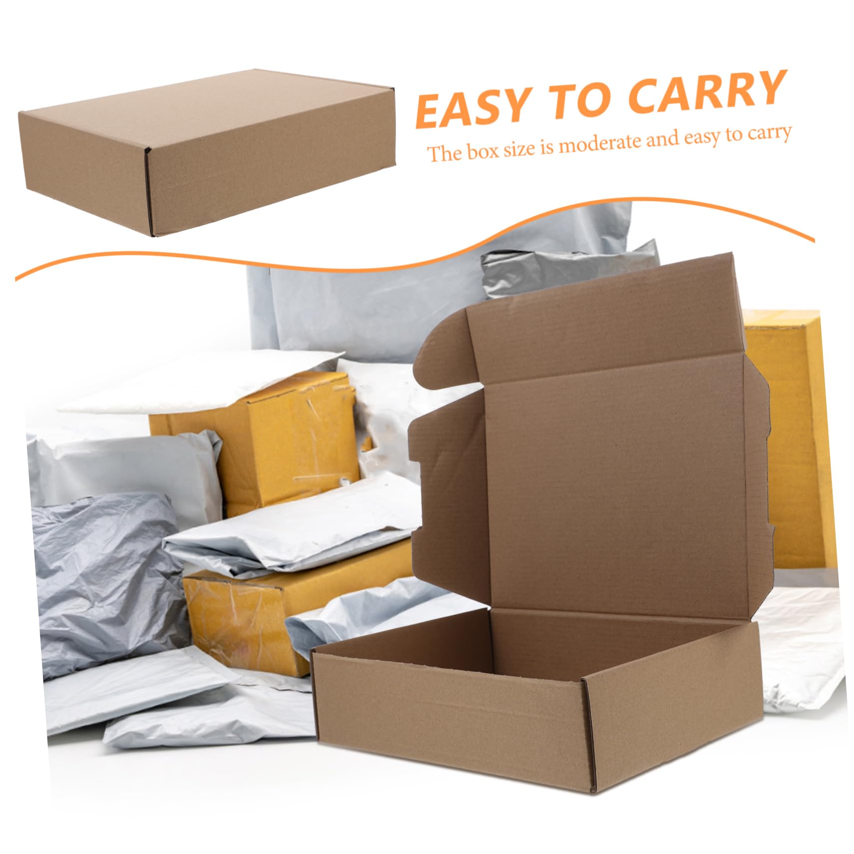 25 Piezas Cajas De Embalaje De Cartón Cajas Postales Para Envío Planas De Papel Para Paquetes y Almacenamiento