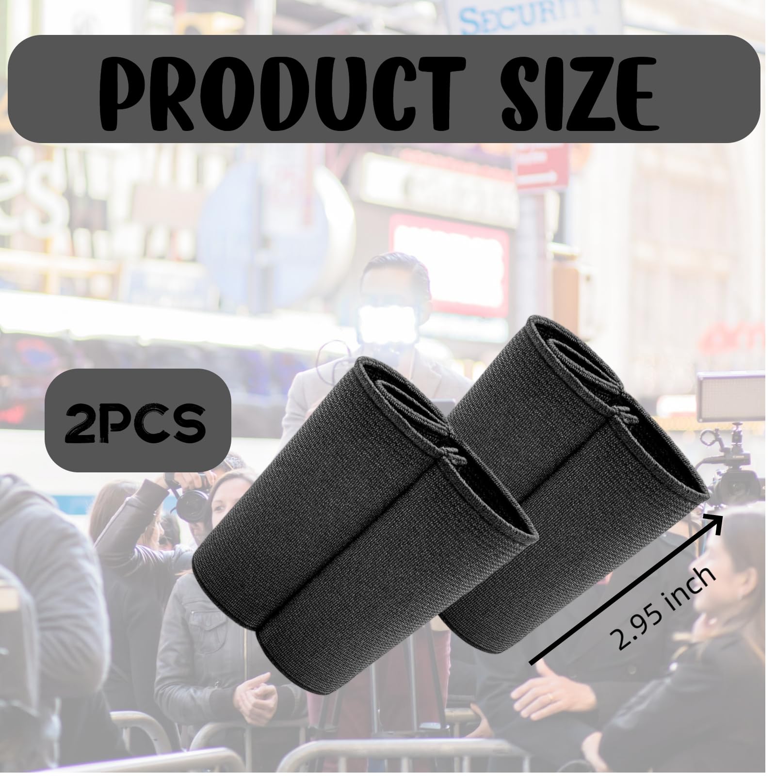 Xtlonbom2PCS Microphone Elastic Sleeve Durable Handheld Mic Cover Perfect for Interviews, Recording Live Streaming Compatible for Sony Handheld Recorders Essential Interview Microphone