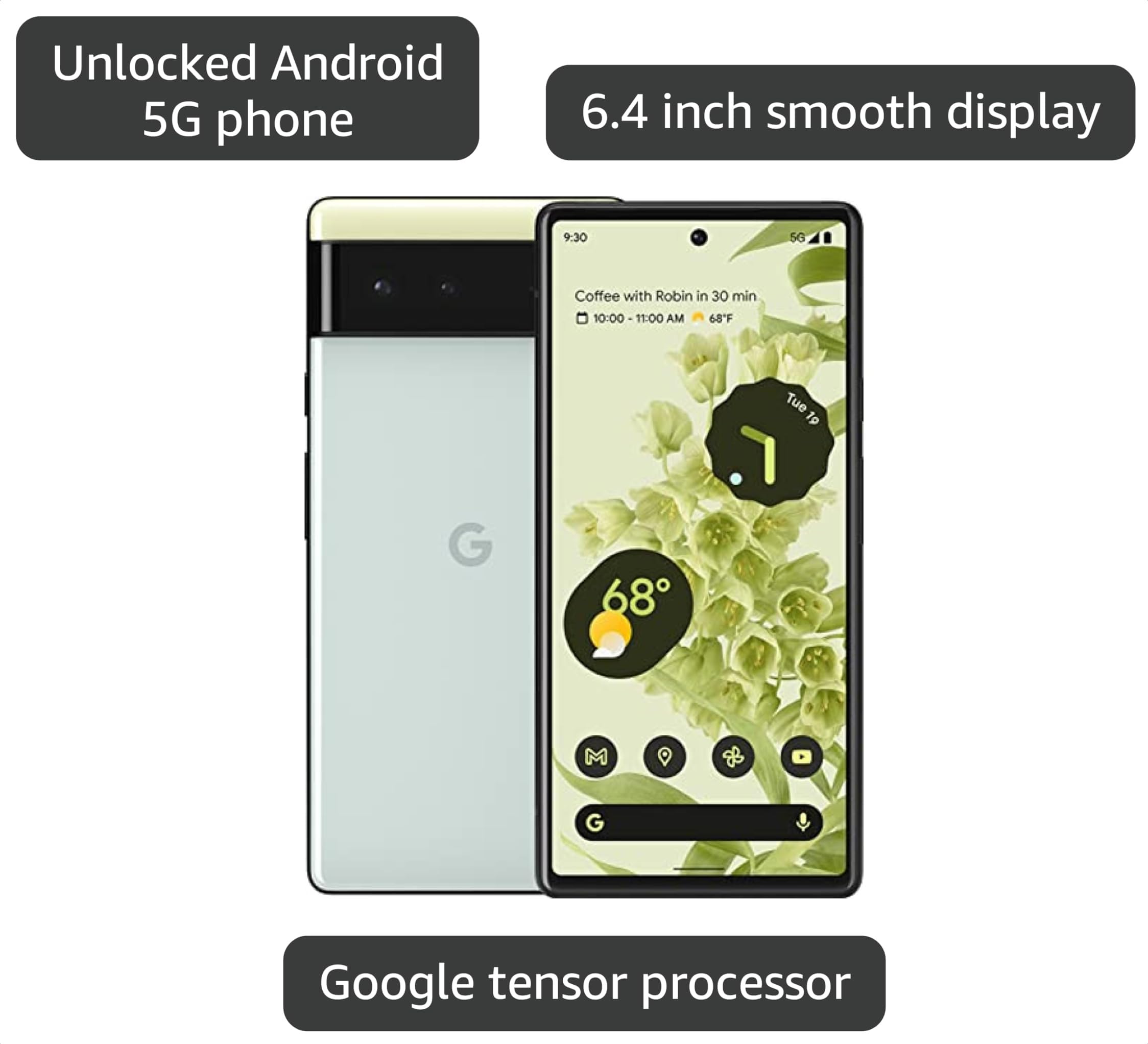 Amazon.com: Google Pixel 6 – 5G Android Phone - Unlocked