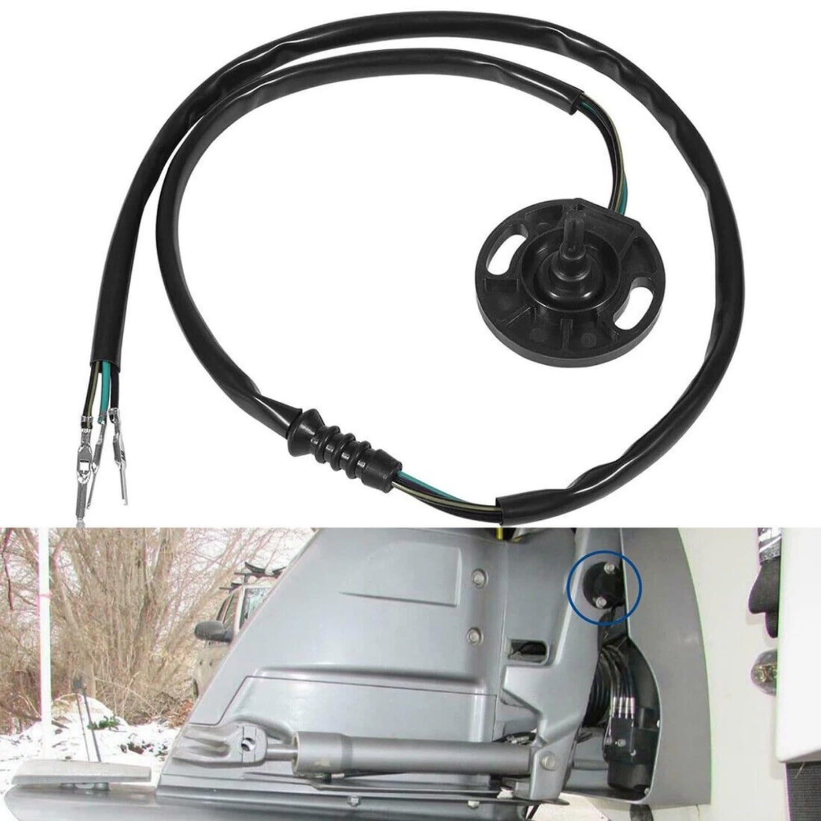 Sensore di velocità del motore fuoribordo per Volvo TSK Series, Trim Sending Sender compatibile con SX-A SX-OXI Sterndrives, ricambio per 3841840 21484383, uso del sistema di raffreddamento marino