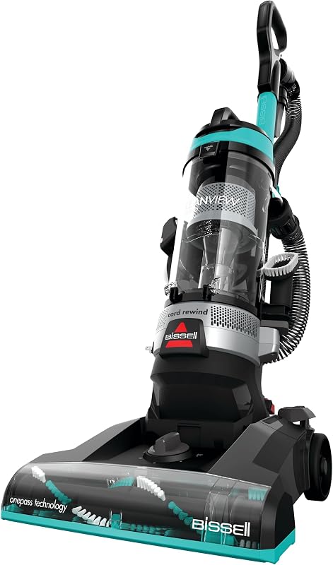 Bissell CleanView Rewind Pet Bagless Vacuum with Automatic Cord Rewind, Active Extension Wand for Hard-to-Reach Areas, Powerful Suction & Multi-Surface Cleaning, 3534