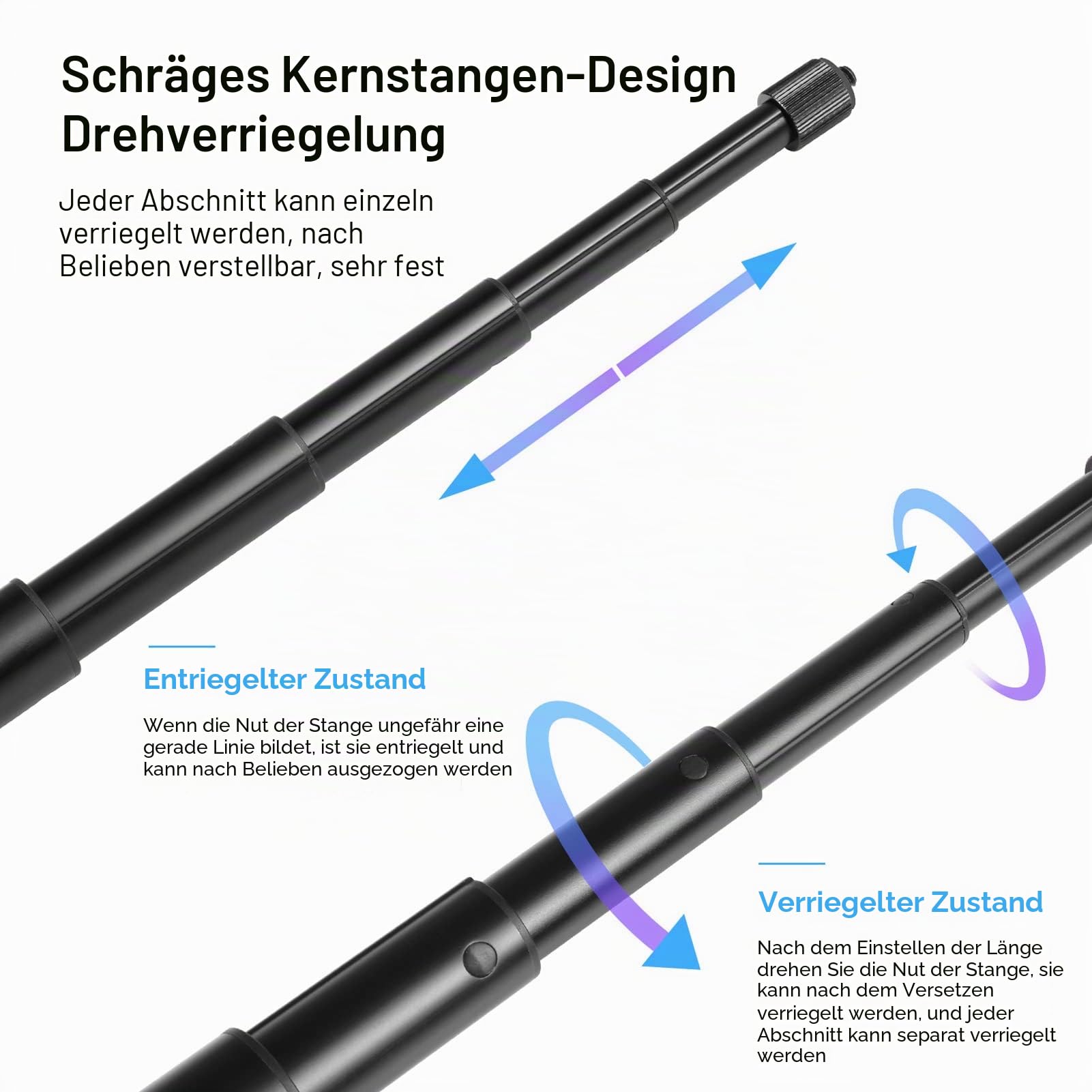 Fahrradlenker-Kamera-Klemmrohr, Fahrrad-Kamerahalter, Kamerahalter-Halterung, Motorrad-Schutzbügelhalterung mit Selfie-Stick