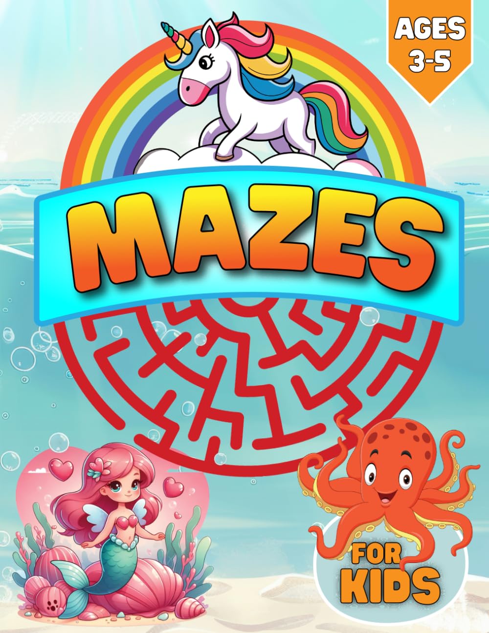 Mazes for Kids Ages 3-5: 101 Fun and Easy Mazes with Solutions – An Activity Book for Toddlers and Children Featuring Adventures, Games, Puzzles, and