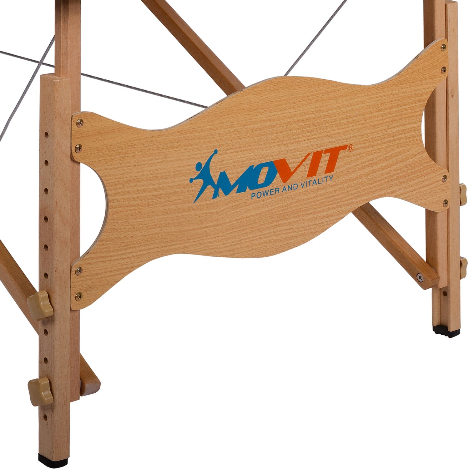 MOVIT Deluxe Massageliege inkl. Tasche, XXL Breite 80 cm, 8 cm Polsterung, Vollholzgestell, Farbwahl, schadstoffgeprüft, weiß
