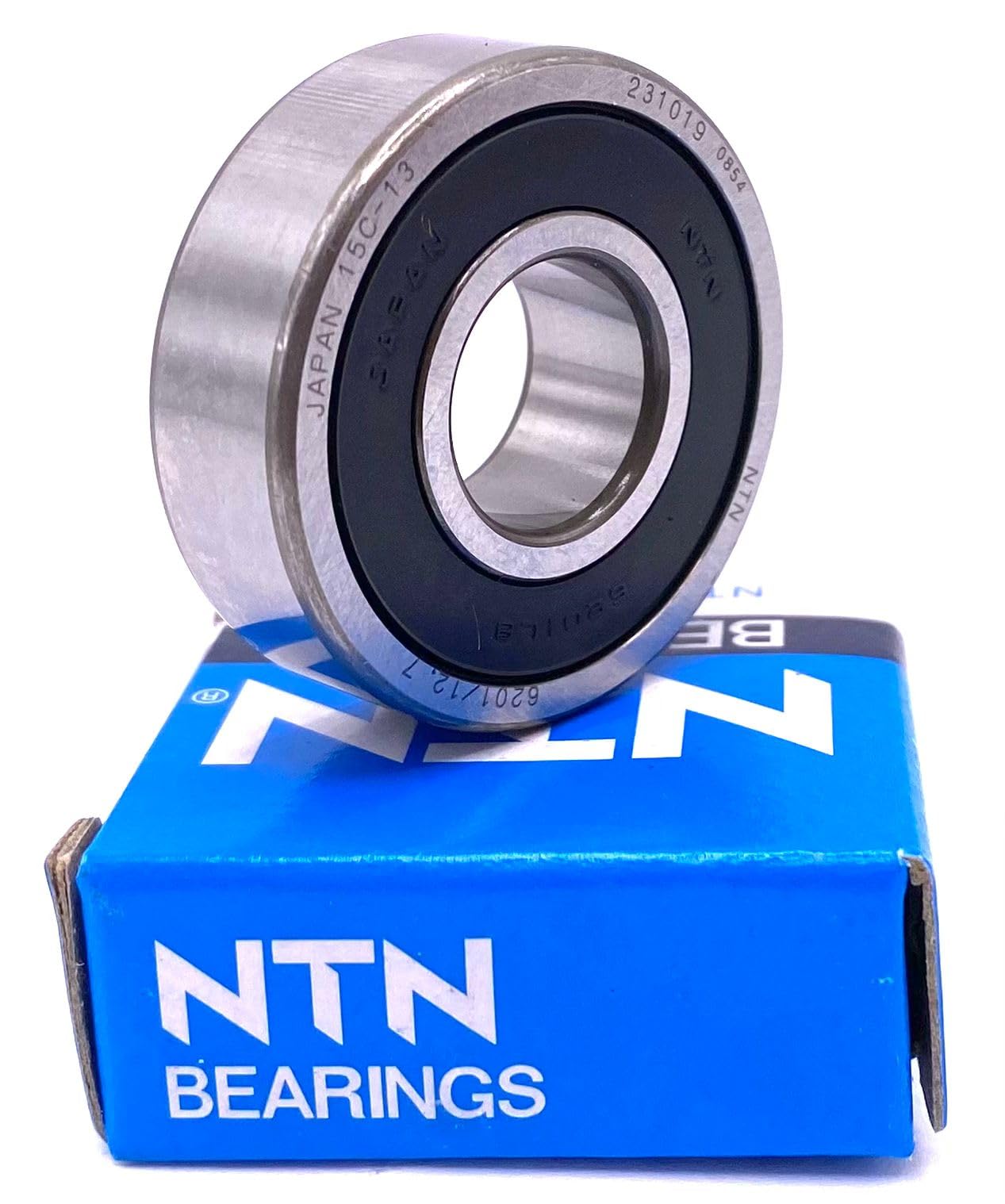 NTN Japan 6201 LLB 12.7 Ball Bearing, Rubber Sealed 6201 2RS 1/2