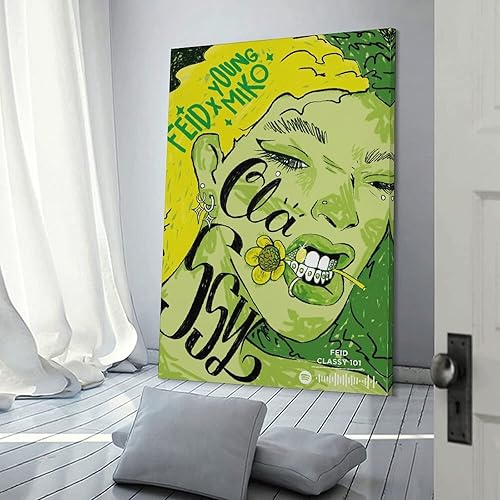 Miniatura 3 de Feid Classy 101 - Póster de lienzo para decoración de dormitorio, paisaje, oficina, San Valentín, cumpleaños, regalo, marco, estilo 12 x 18 pulgadas