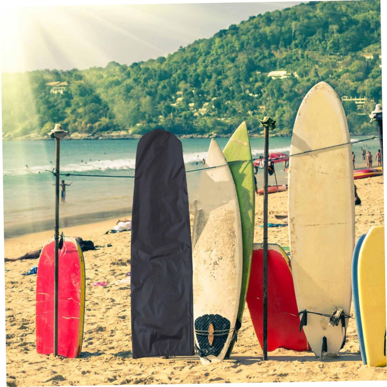 BESPORTBLE Cubierta de Tabla de Surf Cubierta de Spray para Kayak Playa Protecciones Snowboard Cubierta Impermeable Cubierta de Tabla de esquí Cubierta de esquí Ligera Tela Oxford 210d