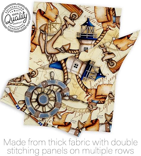 Miniatura 7 de Bandera náutica costera de Sailor Sea Shells al aire libre, decoración del océano de verano, pancarta pequeña para jardín, patio, regalo de doble