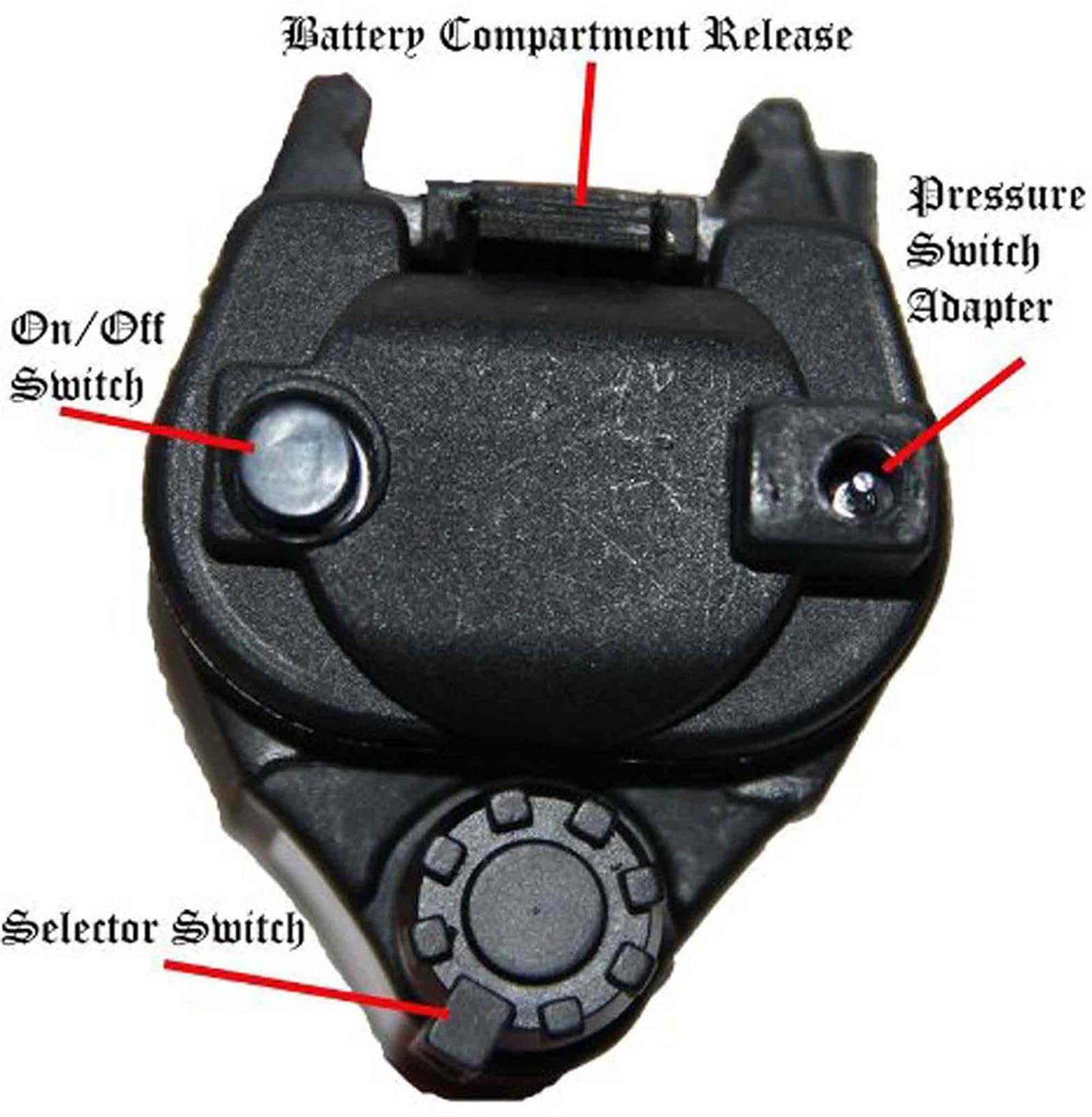 Torcia Rossa Combinata 200 Lumen per Armi con Supporto Picatinny 2 Batterie