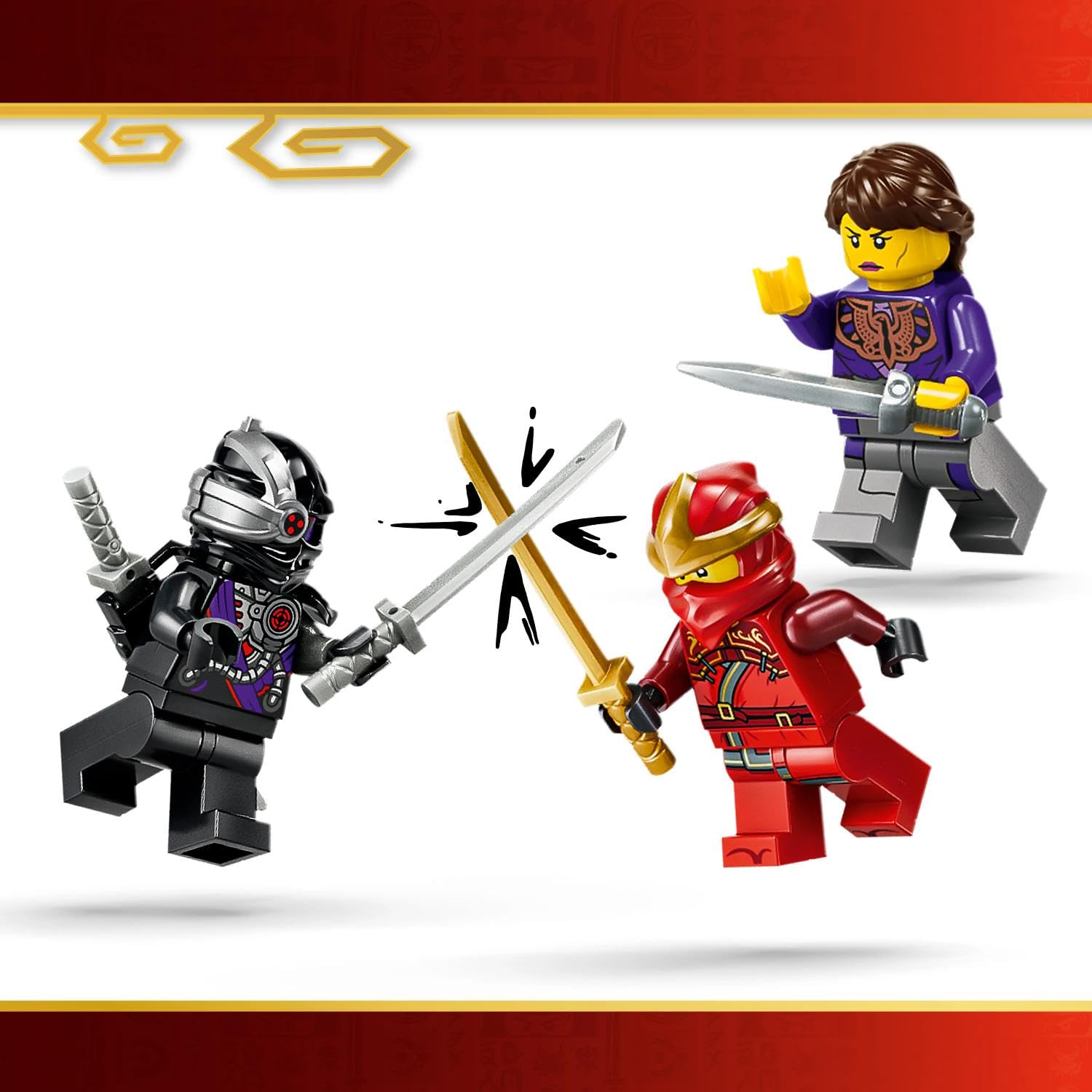 LEGO NINJAGO Super-Bolide Ninja X-1-15° Anniversario - Modello Auto da Corsa con Moto Giocattolo e 3 Minifigure tra cui Kai - Regalo Nostalgico per Ragazzi da 14 Anni in su e per i Fan Adulti 71867