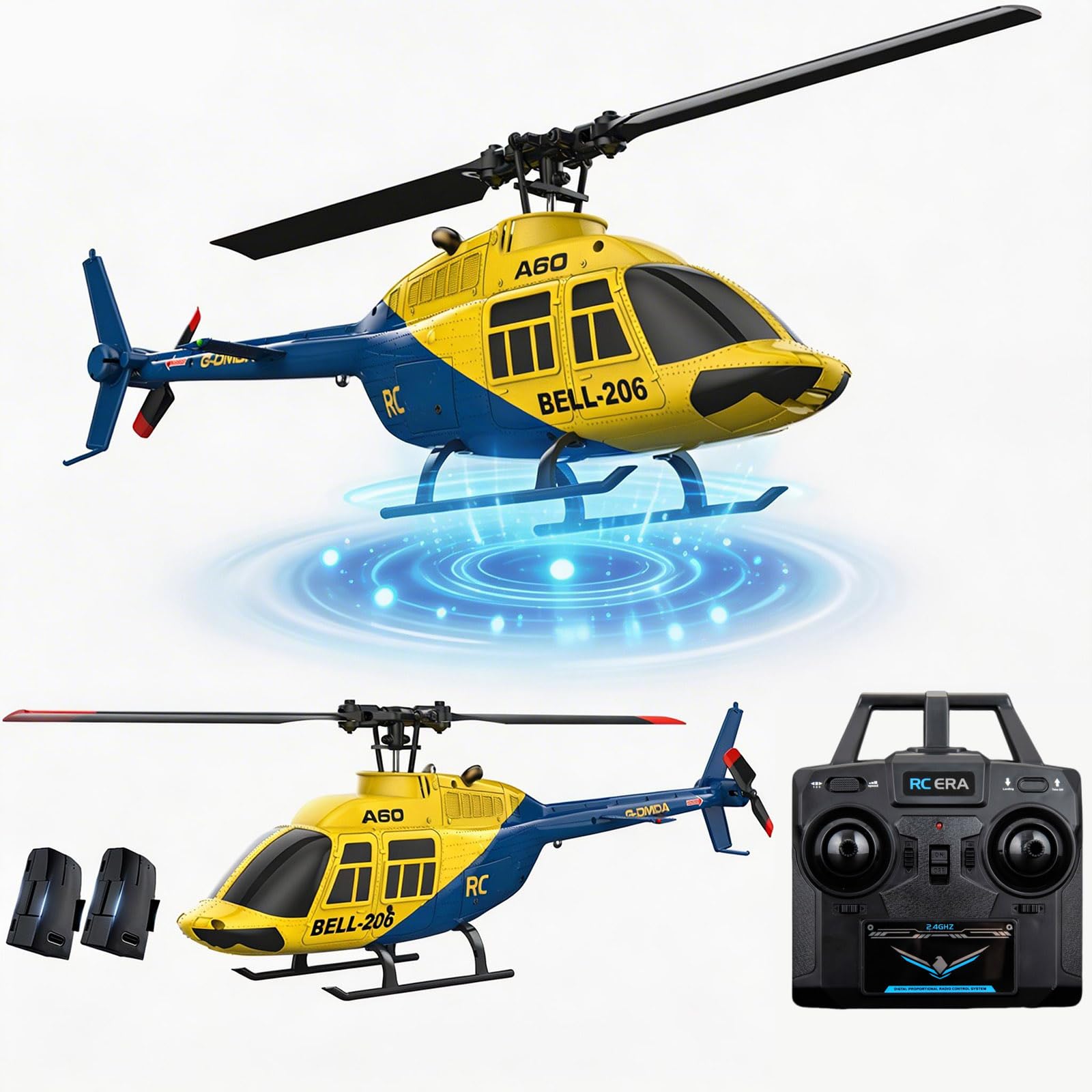 Amazon.com: Ssccgym A60 206 Remote Controlled Helicopter Aircraft