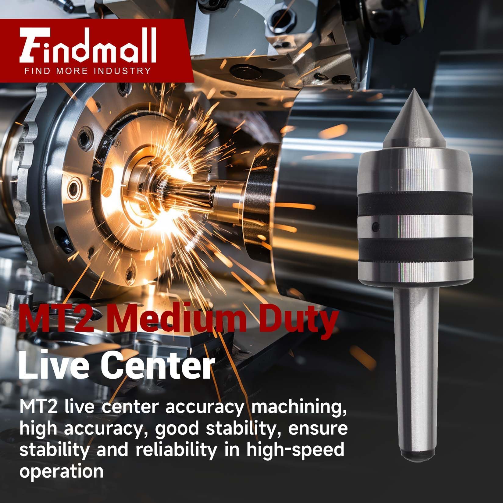 MT2 Live Center - High Precision CNC Tool -2