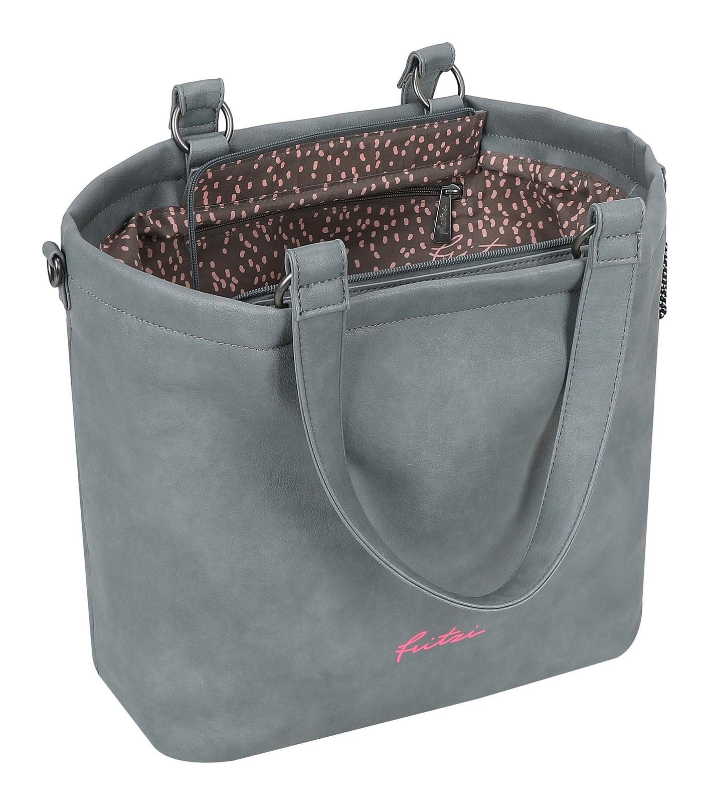 Fritzi aus Preussen Torba na ramię Lou Shopper Blue-Grey niebiesko-szara