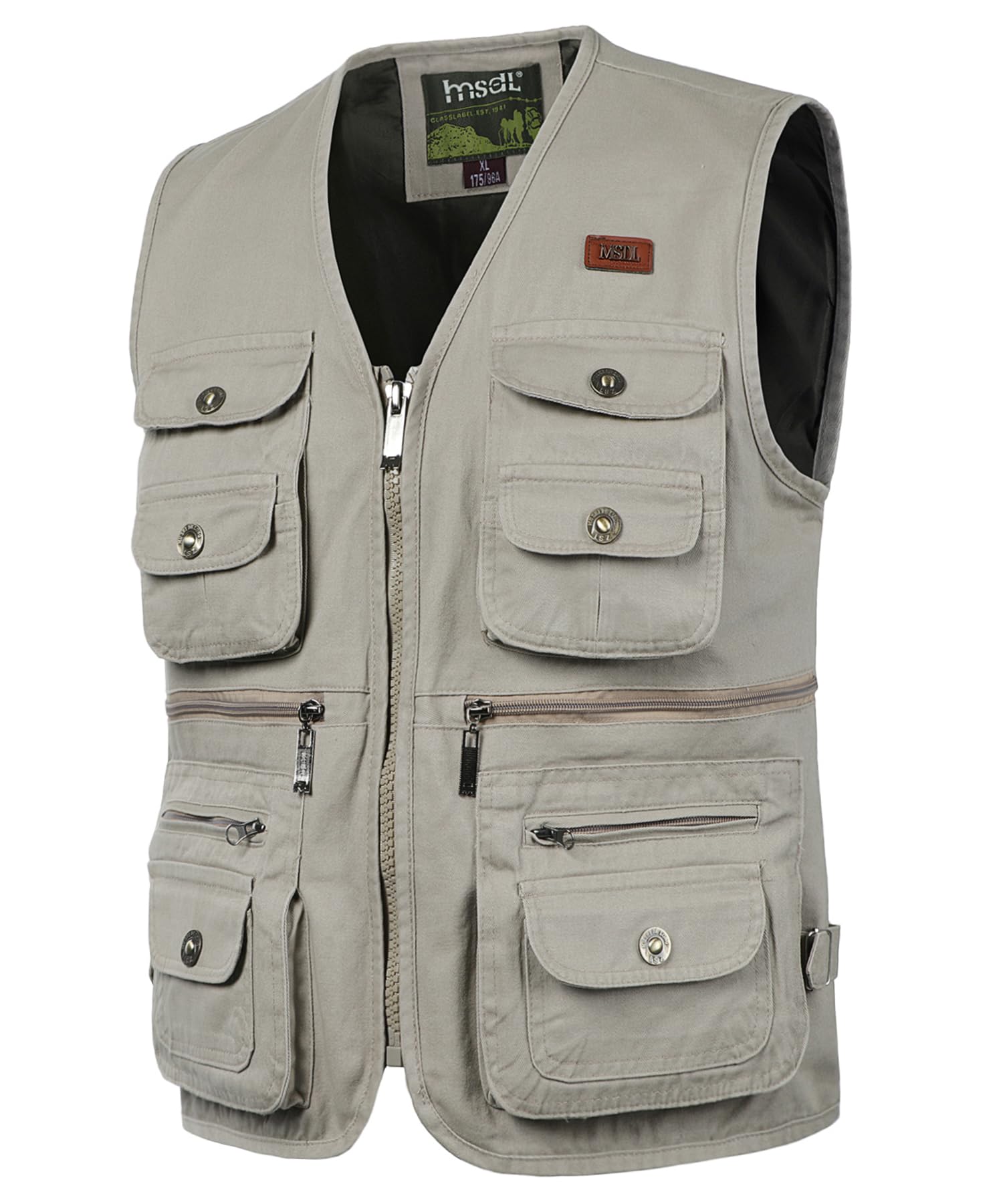 Hommes Gilet de Pêche Multi-Poches Gilet Photographie Chasse Veste Sans Manche de Plein Air Gilet Journaliste de Voyage Pêche