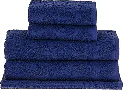 Buddemeyer Jogo de toalhas Florentina Banho Azul 5 peças