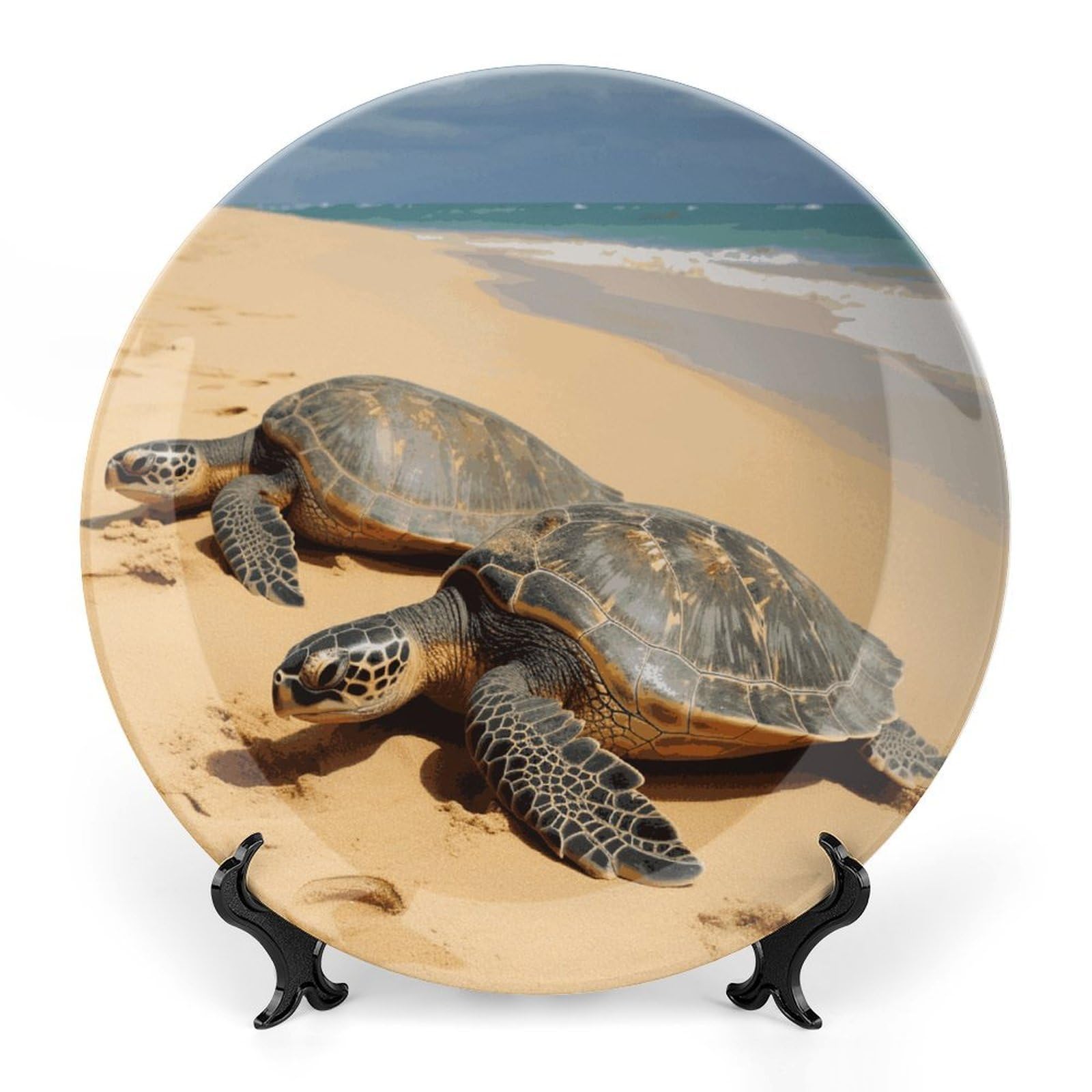 Assiette décorative en porcelaine anglaise faite main pour une décoration murale raffinée