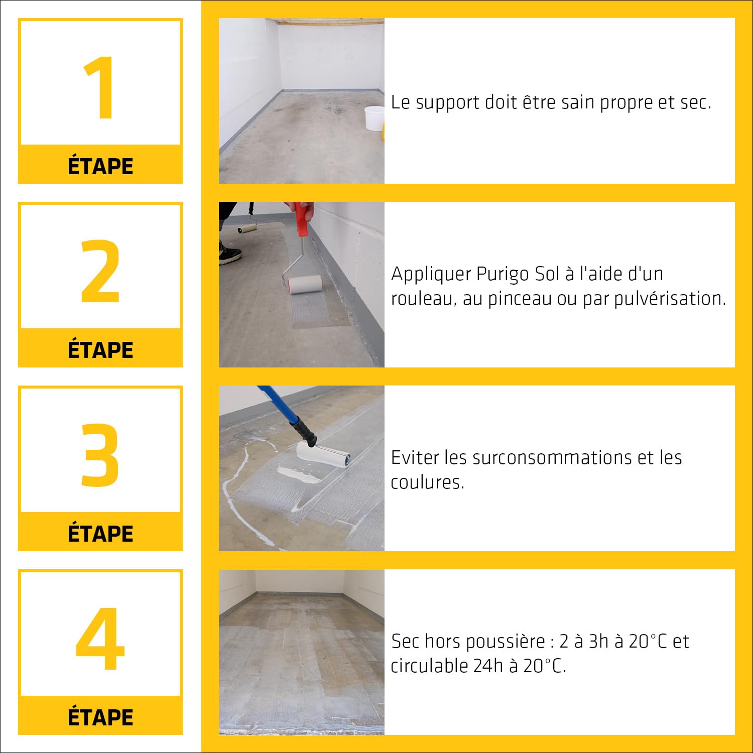 SIKA - Durcisseur de surface et Réducteur de poussières - Purigo Sol - Prêt à l’emploi - Anti-poussière pour dalles béton - Résistant à l’abrasion - Intérieur et Extérieur - 5L
