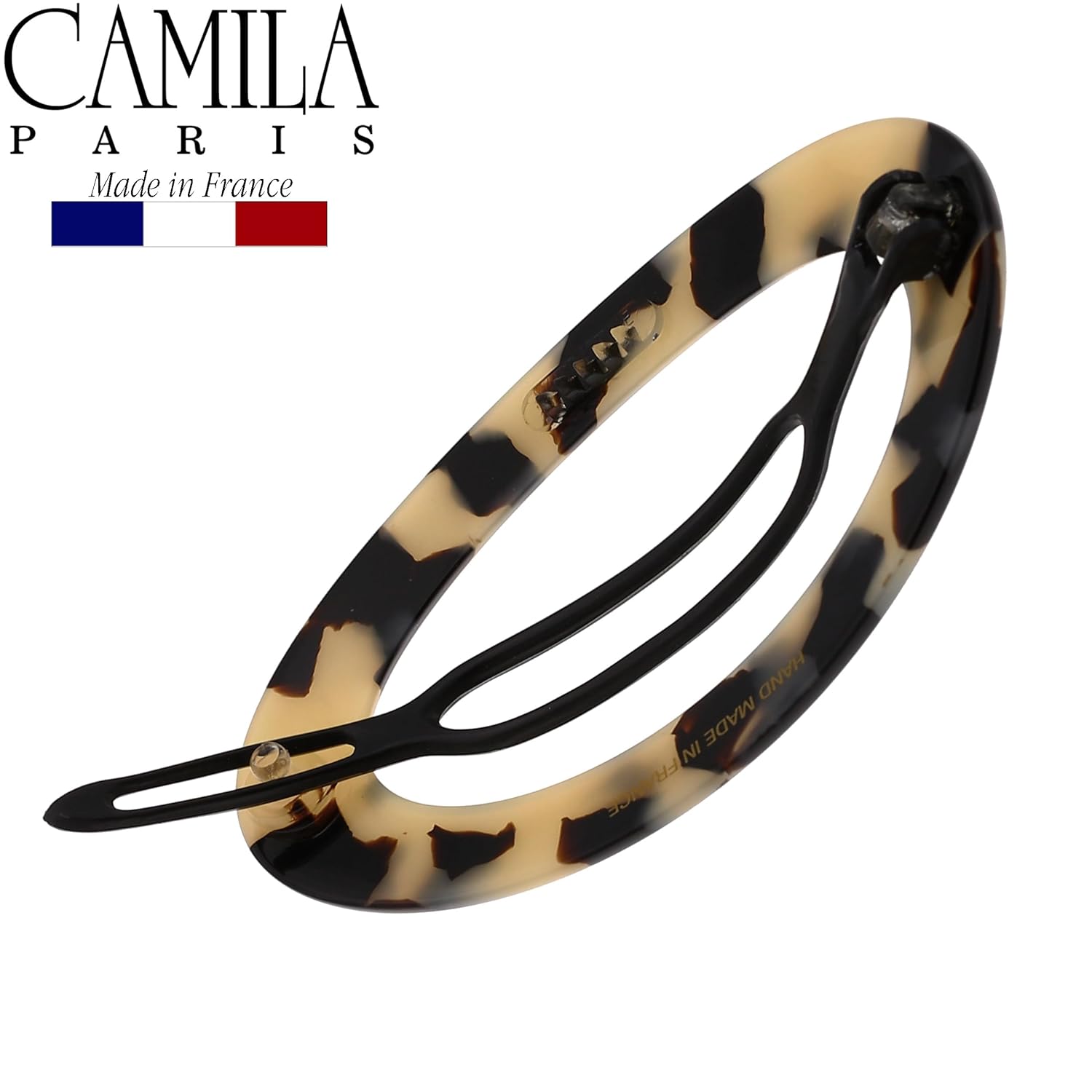 Camila Paris CP2803 French Hair Barrette Clip for Women, Handmade, Flow, Slide-in Metal-Free Closure, Strong Hold Grip Hair Clips for Girls, No Slip Durable Styling Hair Accessories, Made in France - Image 5
