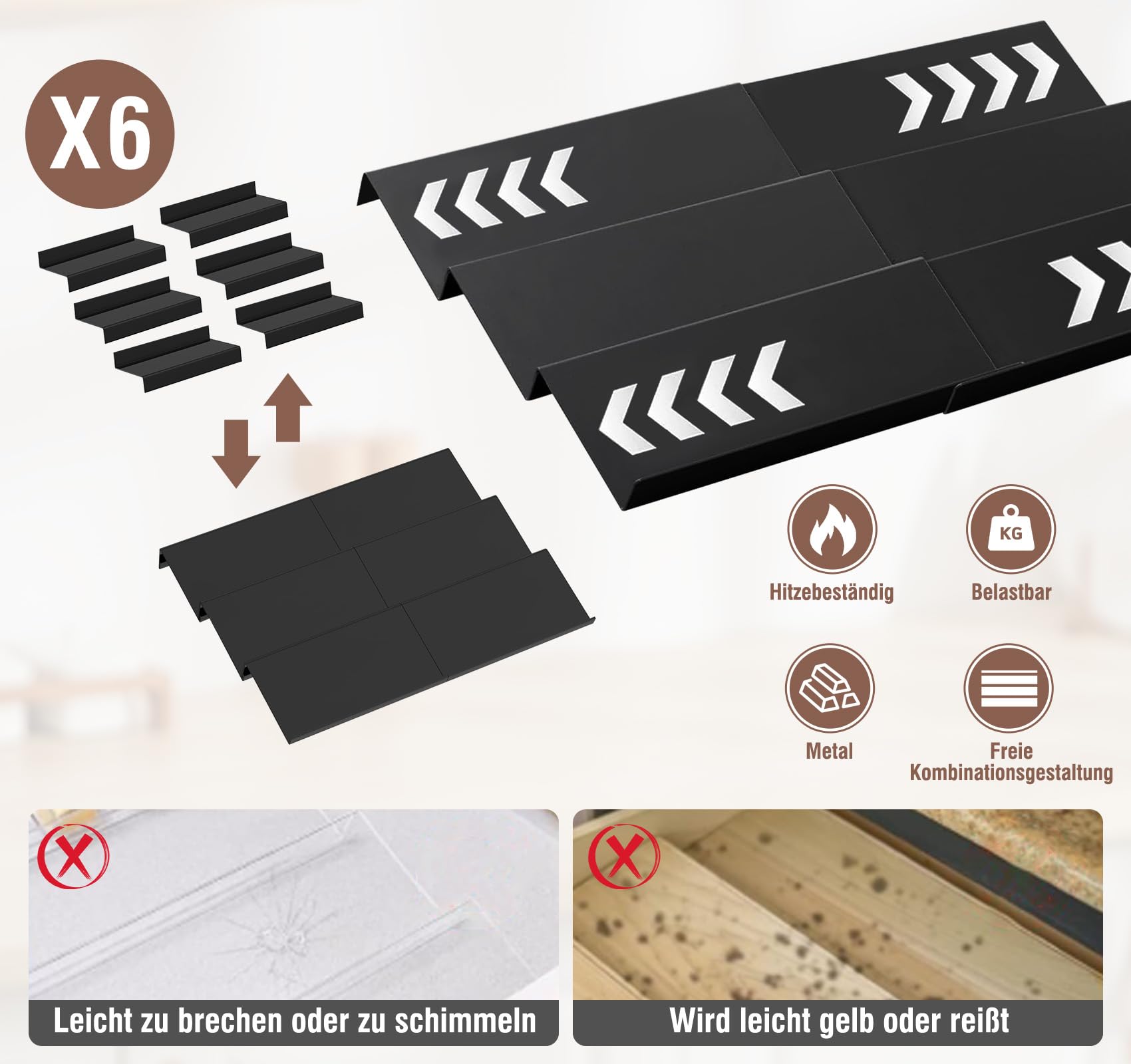 72er Set Eckige Gewürzgläser 120ml mit 18er Gewürzregal Schublade Einsatz für Ordnung in der Gewürzschublade, Gewürzdosen mit Luftdichte Edelstahl Deckel, inkl. 900 Etiketten & Zubehör